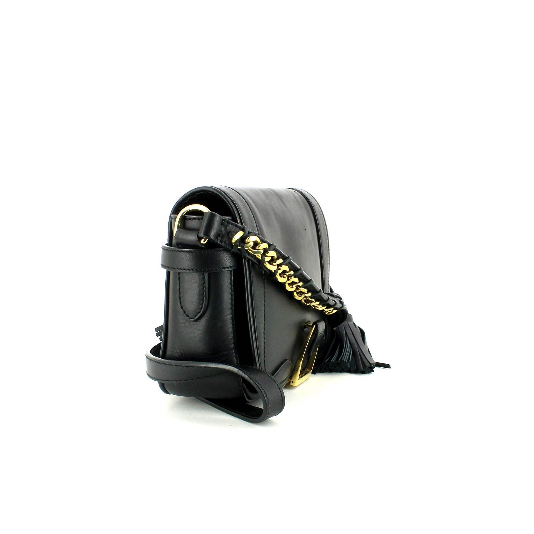 Ralph Lauren   shoulder bag  in black leather