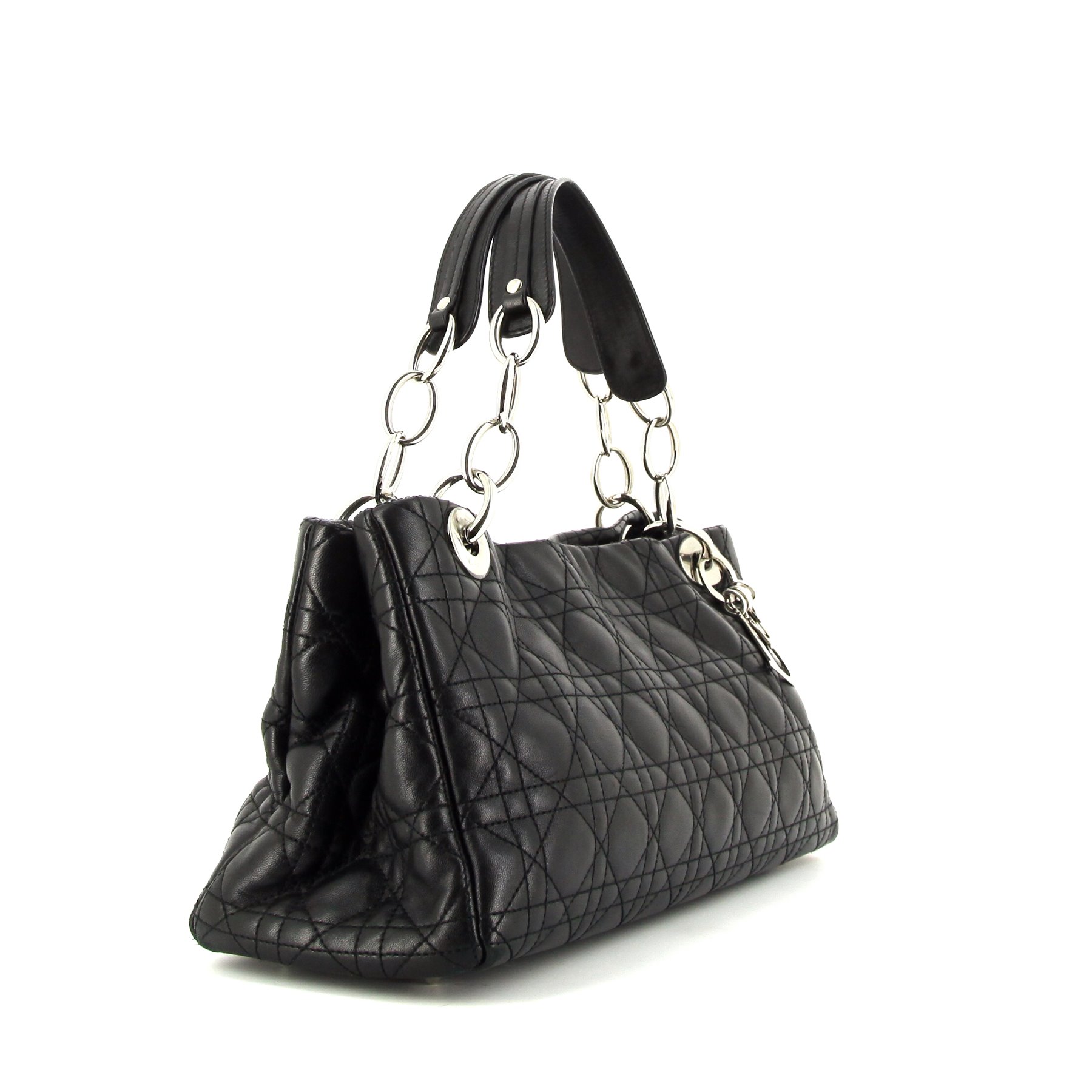 Sac à main Dior Dior Soft petit modèle en cuir noir
