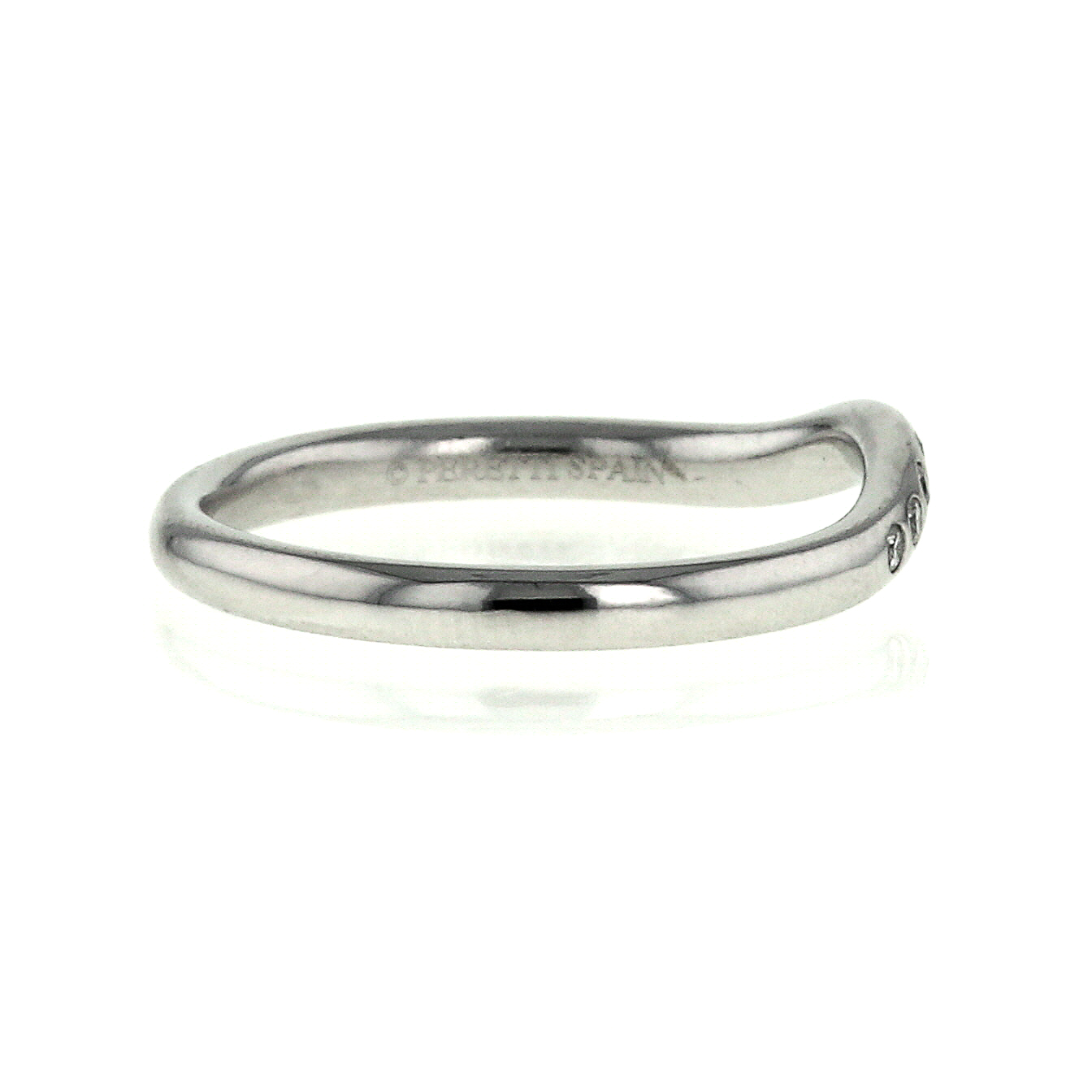 Tiffany 
Co Elsa Peretti ring in platinium and diamonds