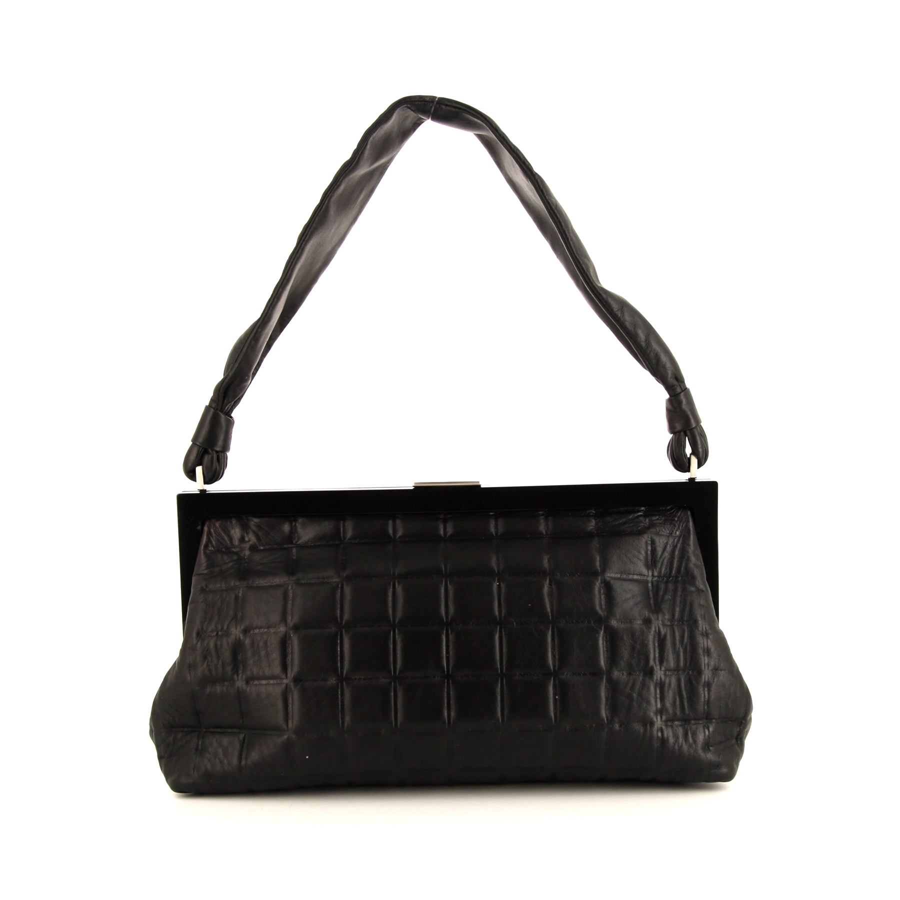Choco Bar Handbag In Black Leather