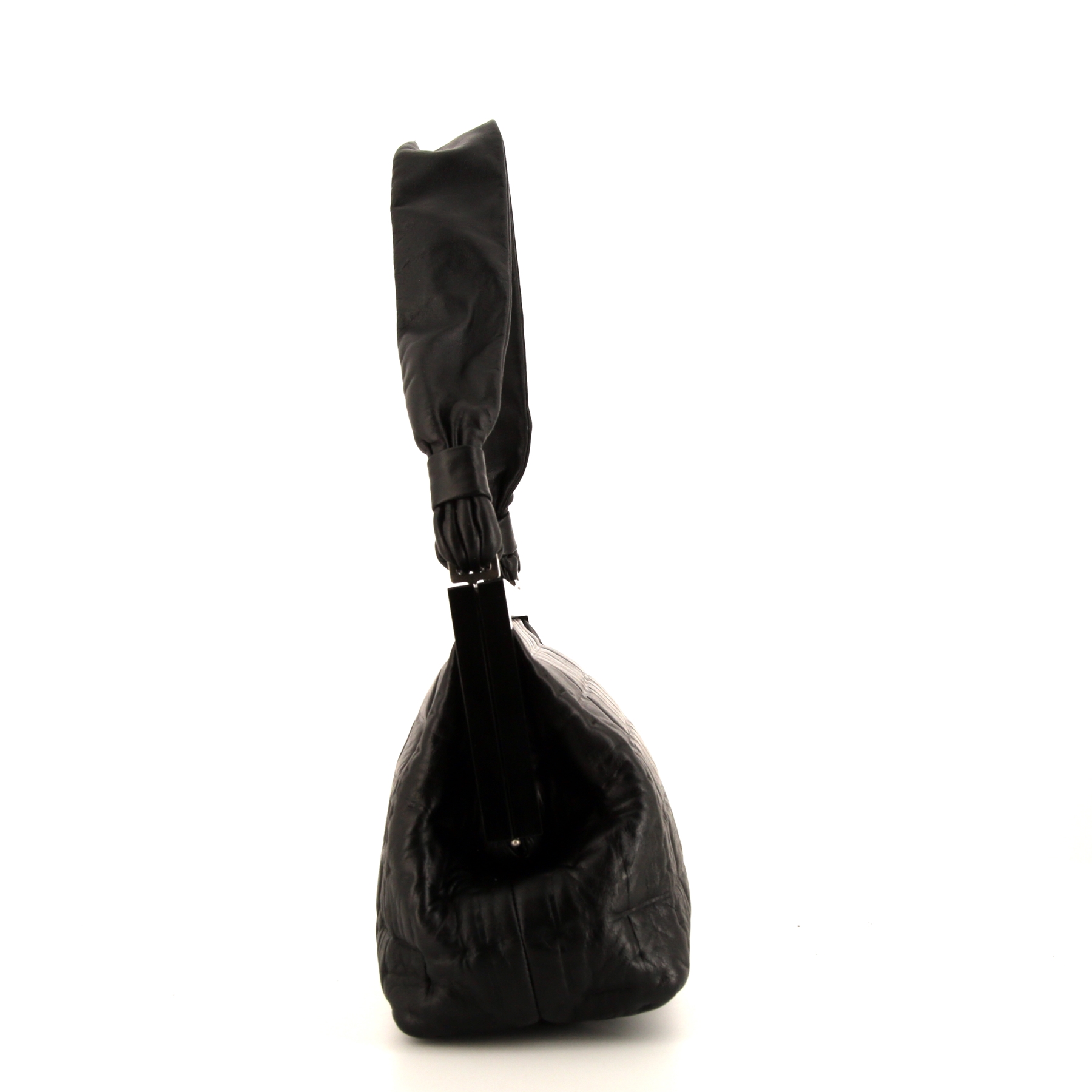 Choco Bar Handbag In Black Leather