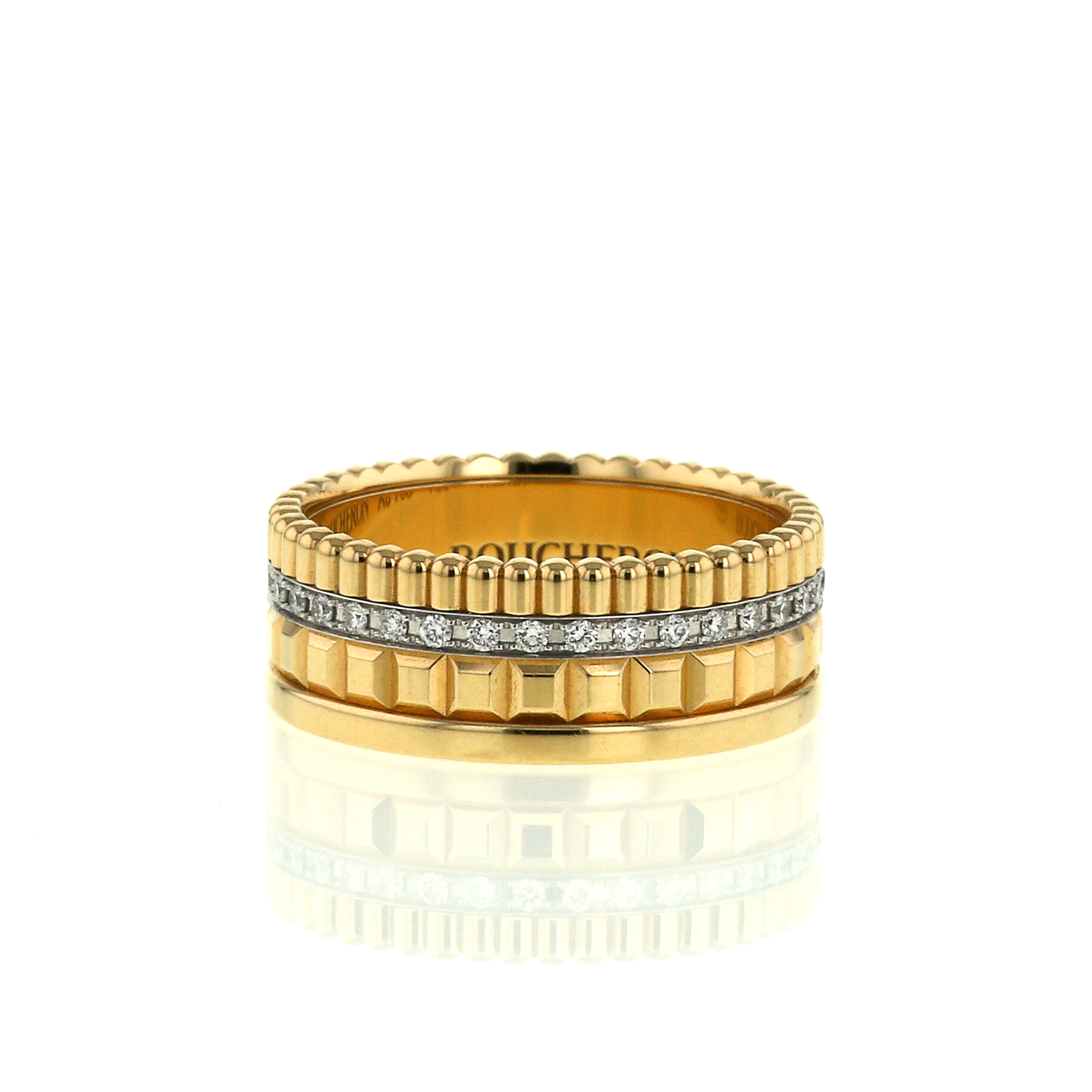 Boucheron ゴールド 波型リング セルパンボエム リング スモール イエローゴールド | ジュエリー