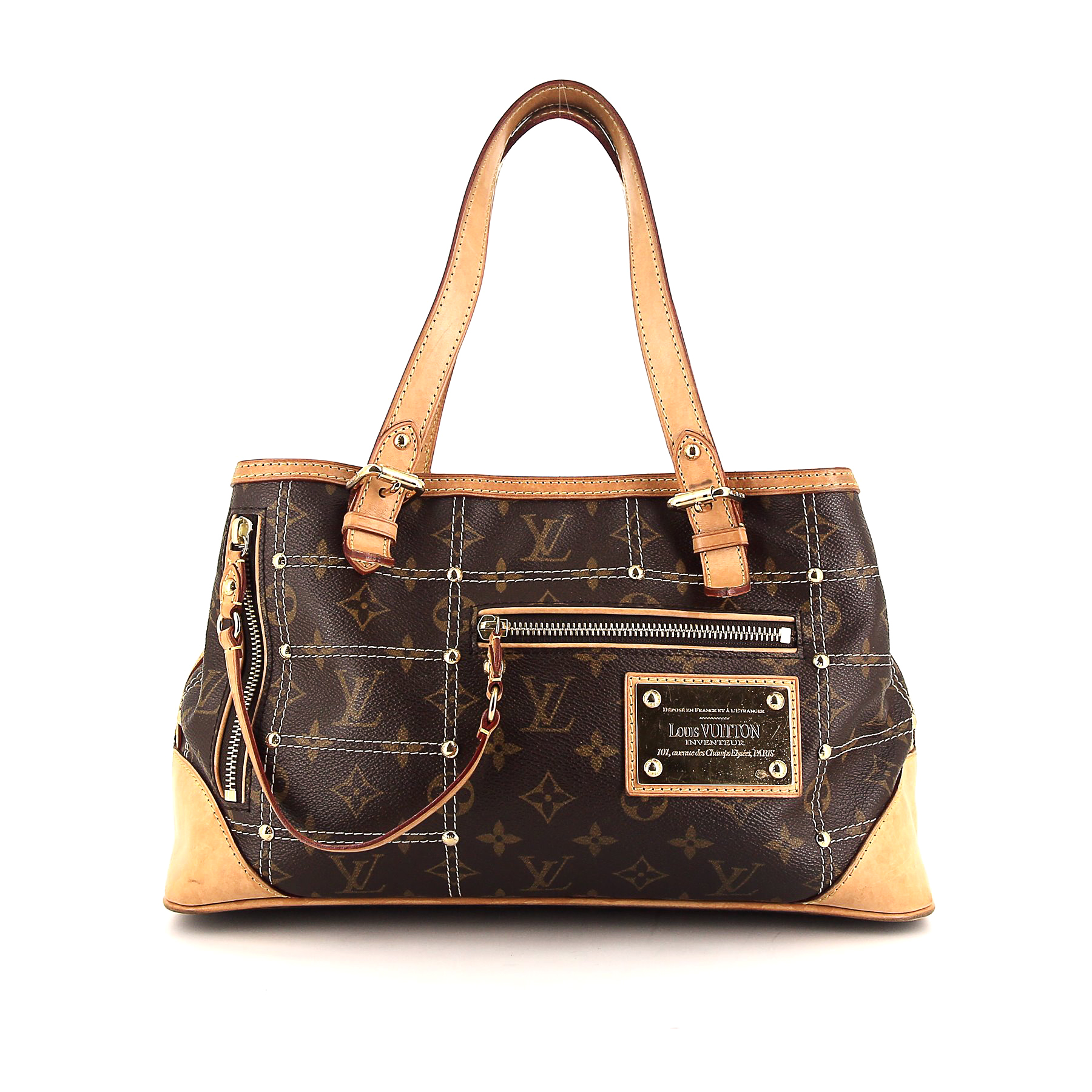 小物 LOUIS VUITTON LV x TM Priscilla White/Multi-Color Top Handle Bag in Canvas, Gold har