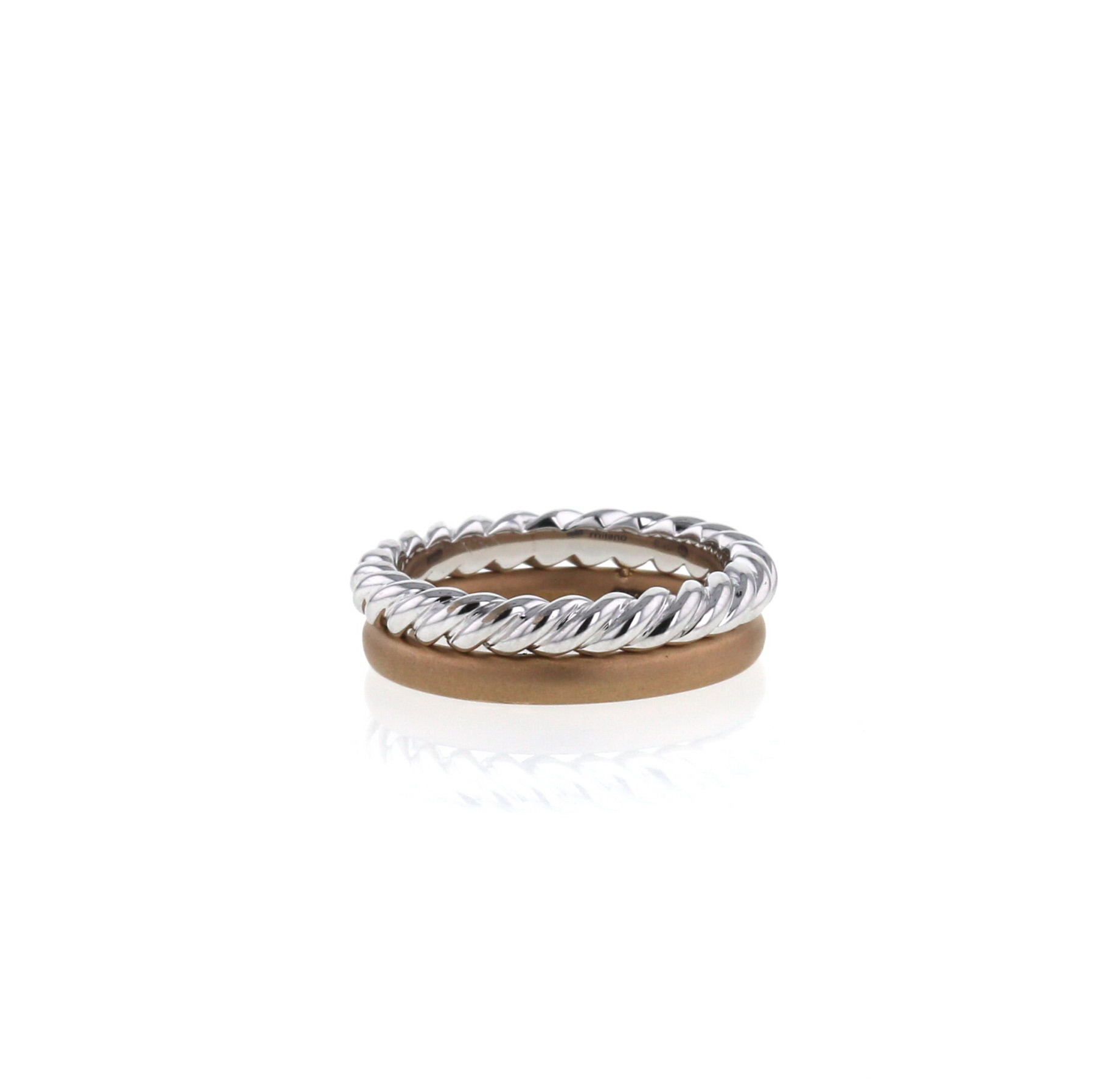 Bague Pomellato Milano en or blanc,  or rose et diamant