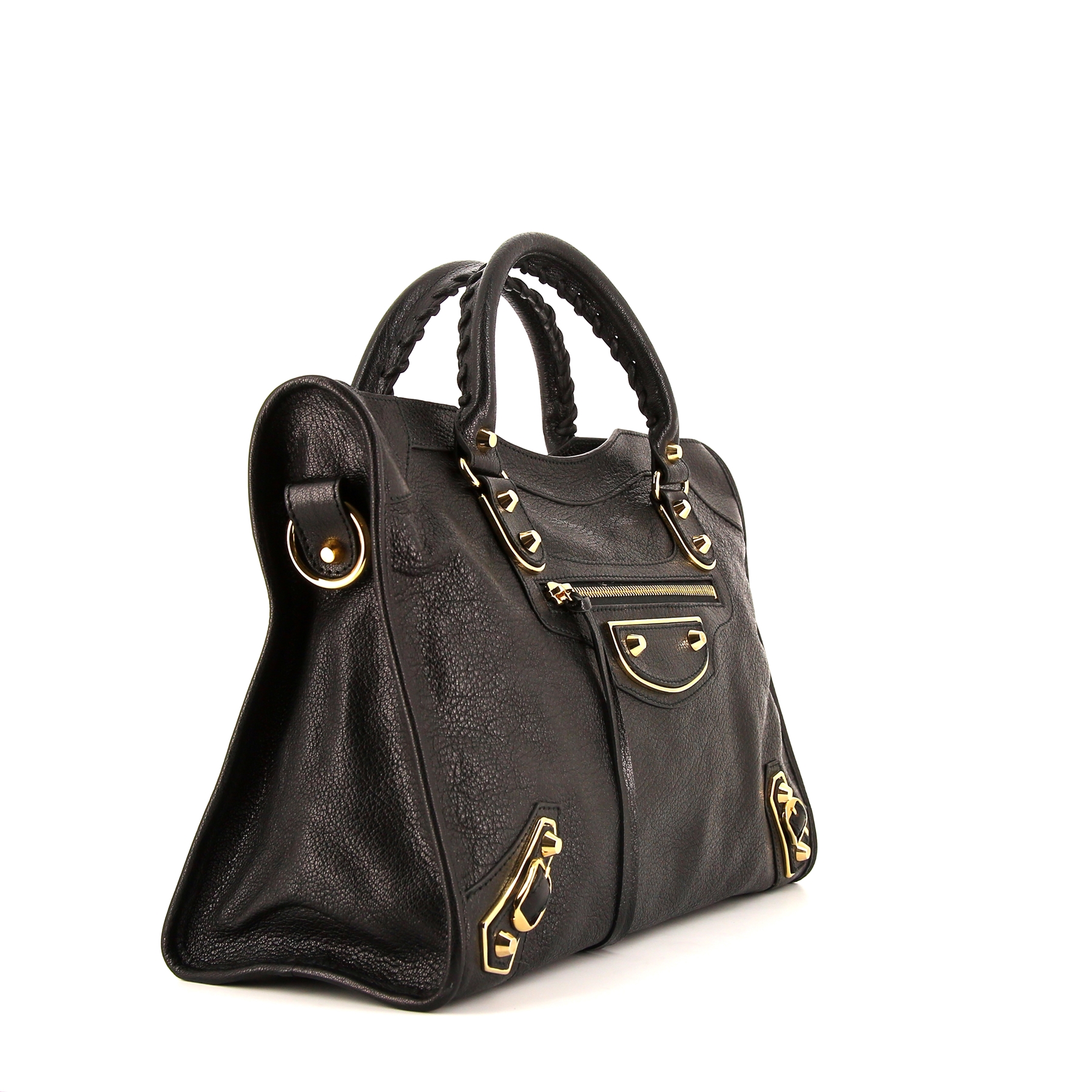 Borsa Balenciaga  Metallic Edge in pelle nera