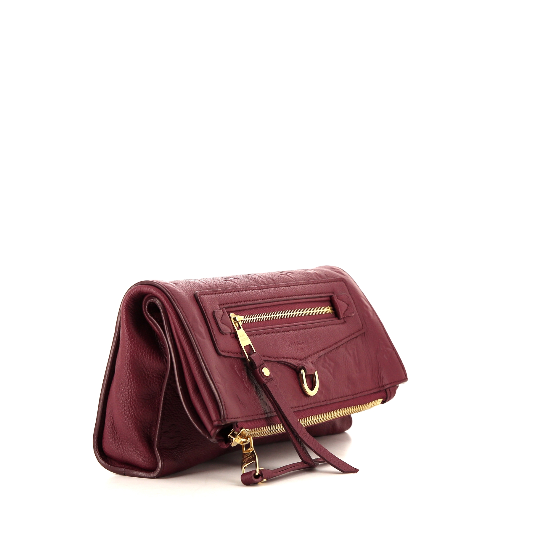 Pochette Louis Vuitton Petillante en cuir monogram empreinte violet Raisin