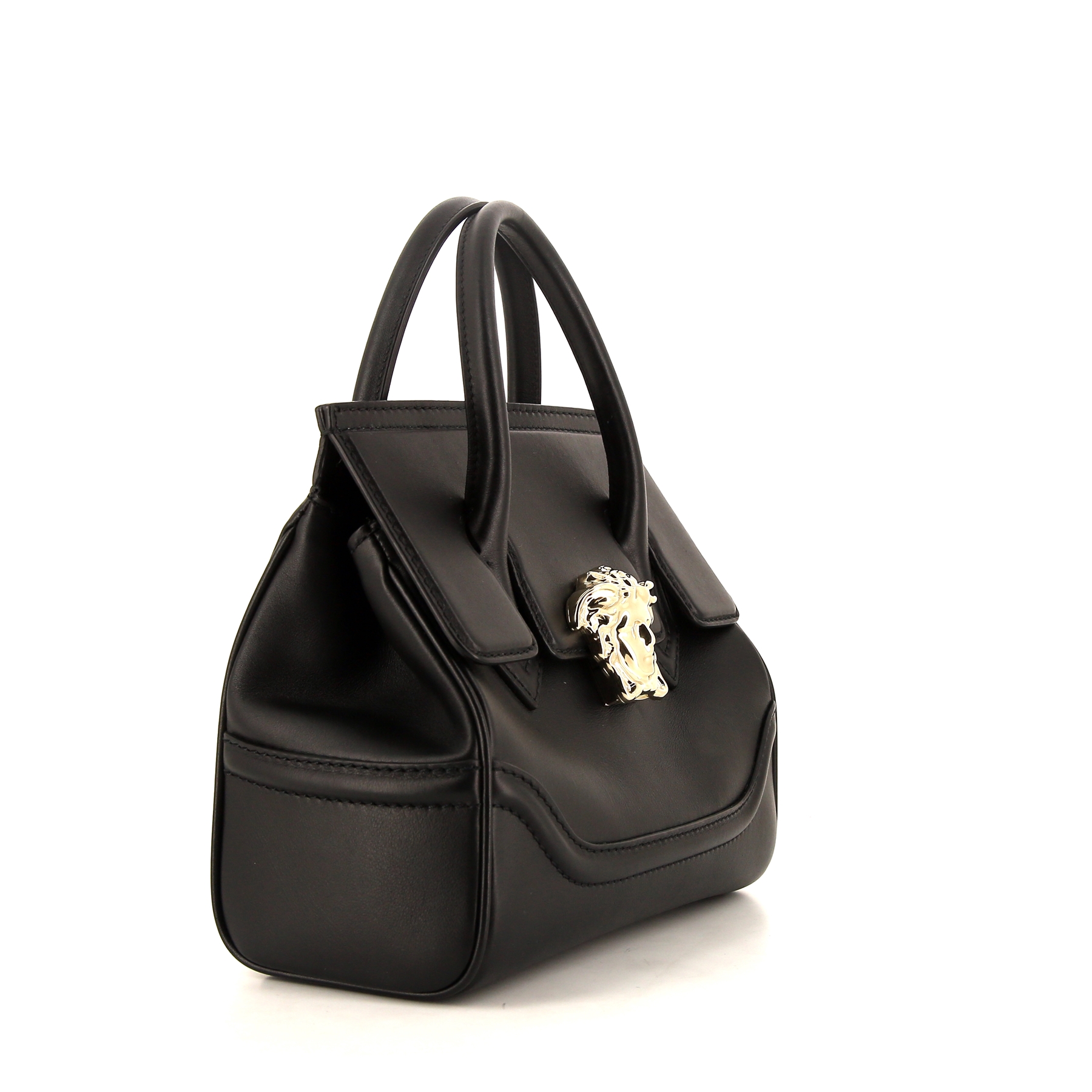 Versace shoulder bag in black leather