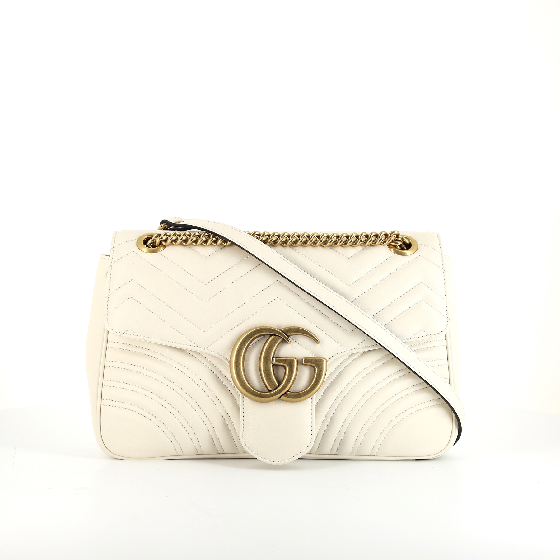 GUCCI ホワイト ボディバッグ Gucci GG Marmont Handbag 357624 | Collector Square