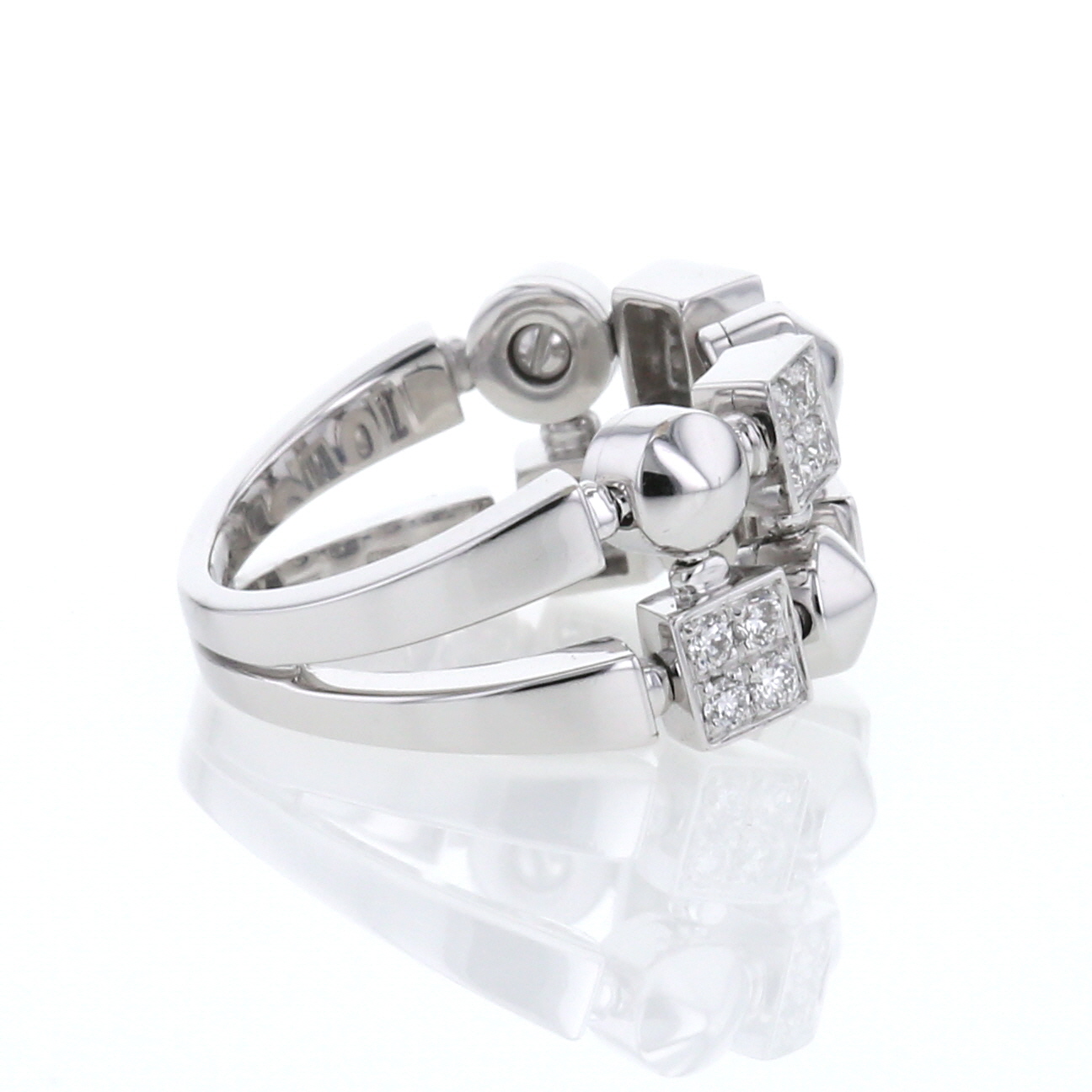 Bulgari Lucéa ring in white gold and diamonds