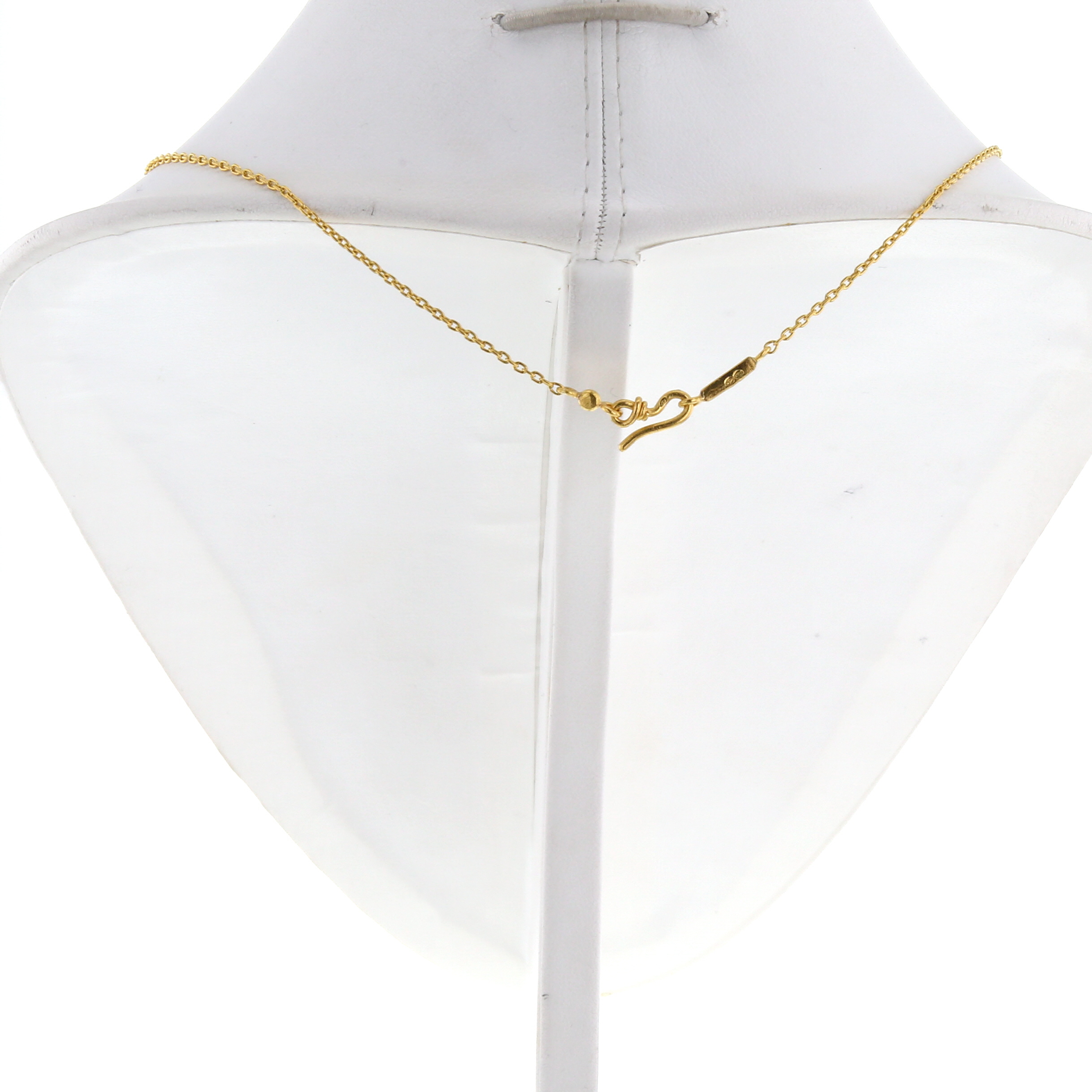 Necklace In 24 Carats Yellow Gold And Diamonds