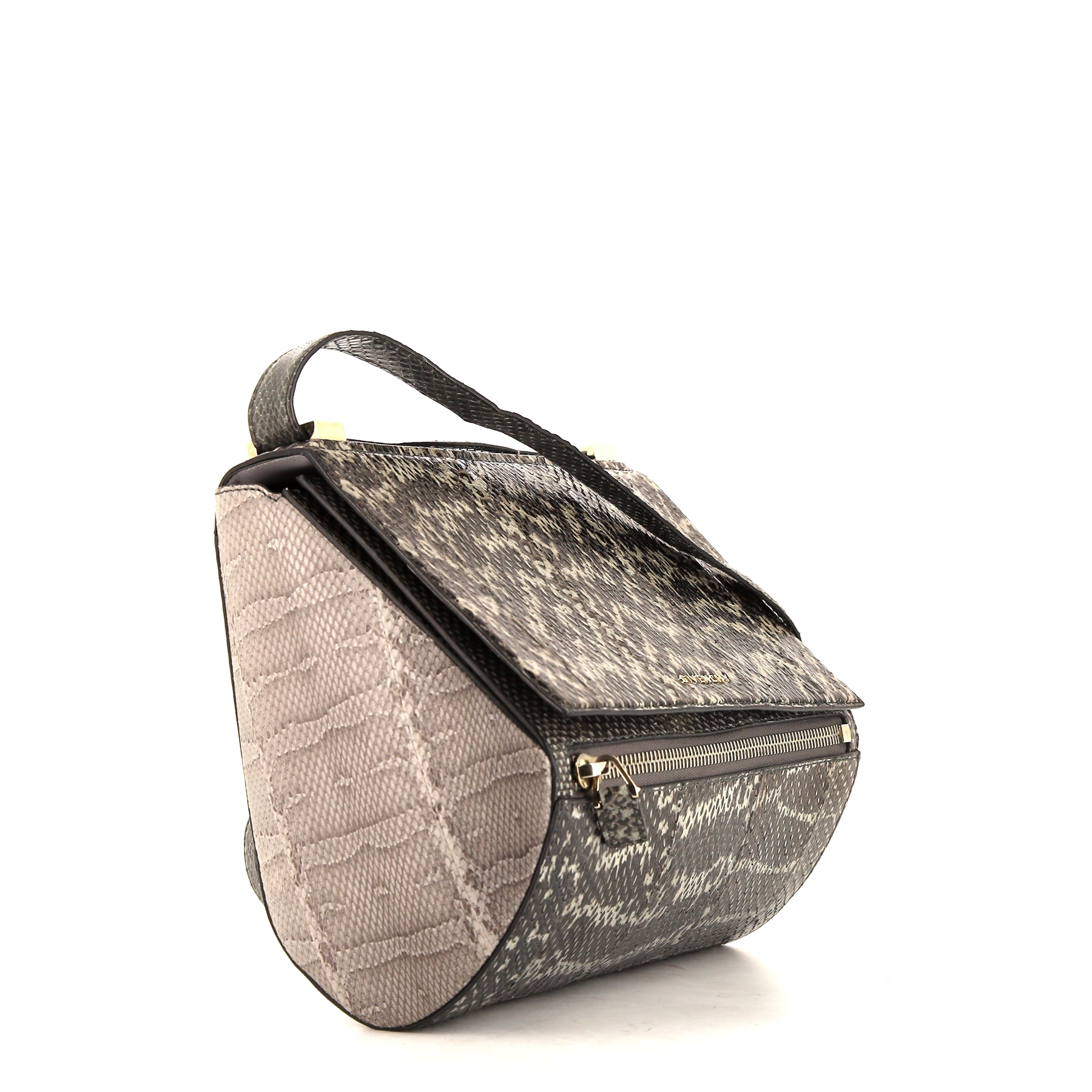 Givenchy  Pandora medium model  shoulder bag  in grey and beige python