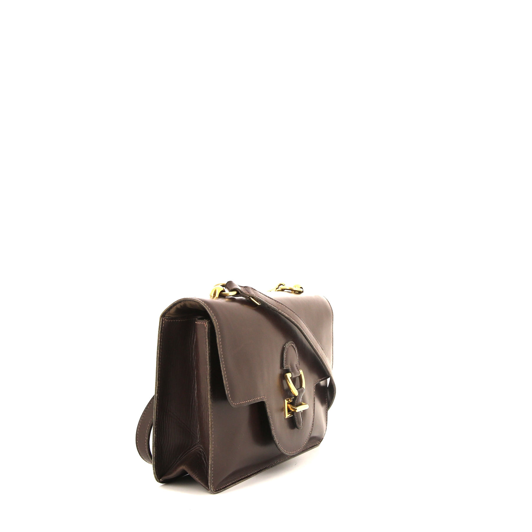 Hermès Sandrine bag in brown box leather