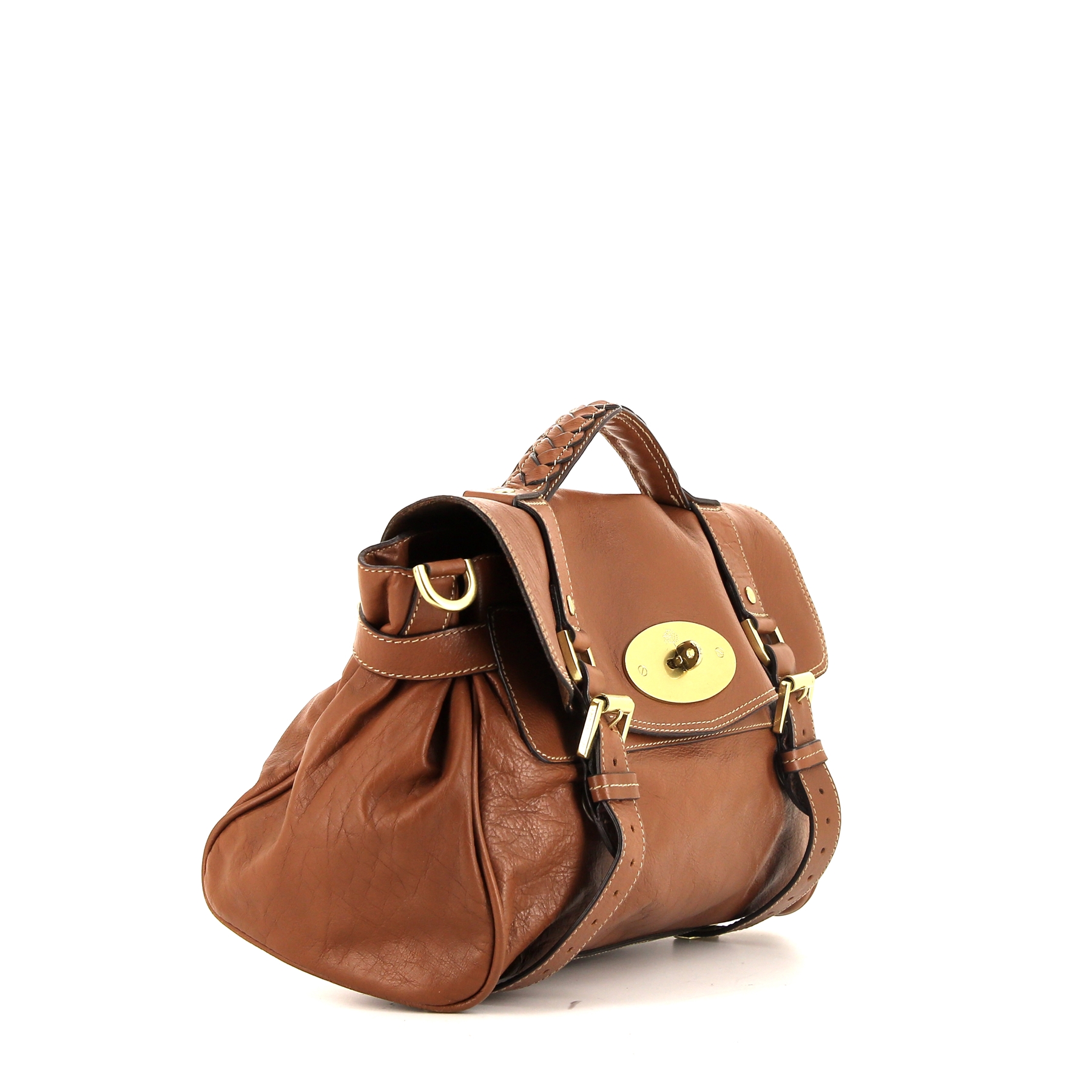 Mulberry Alexa medium model shoulder bag in brown leather