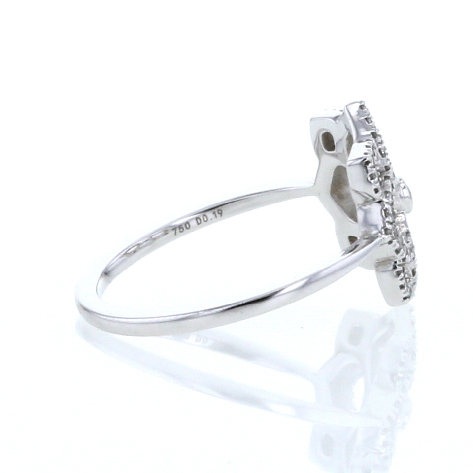 Sortija Messika Eden en oro blanco y diamantes