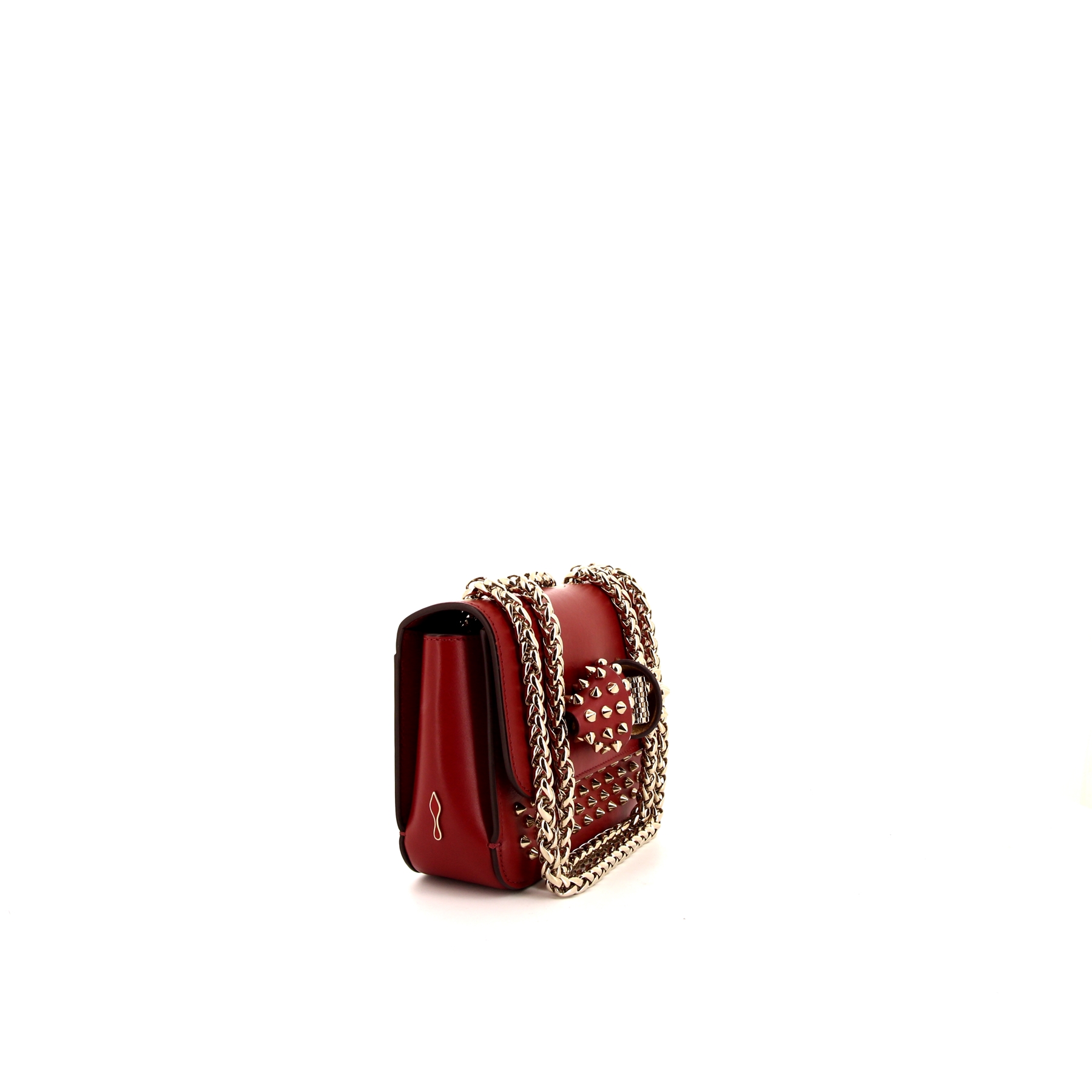 Christian Louboutin Sweet Charity small model shoulder bag in red leather