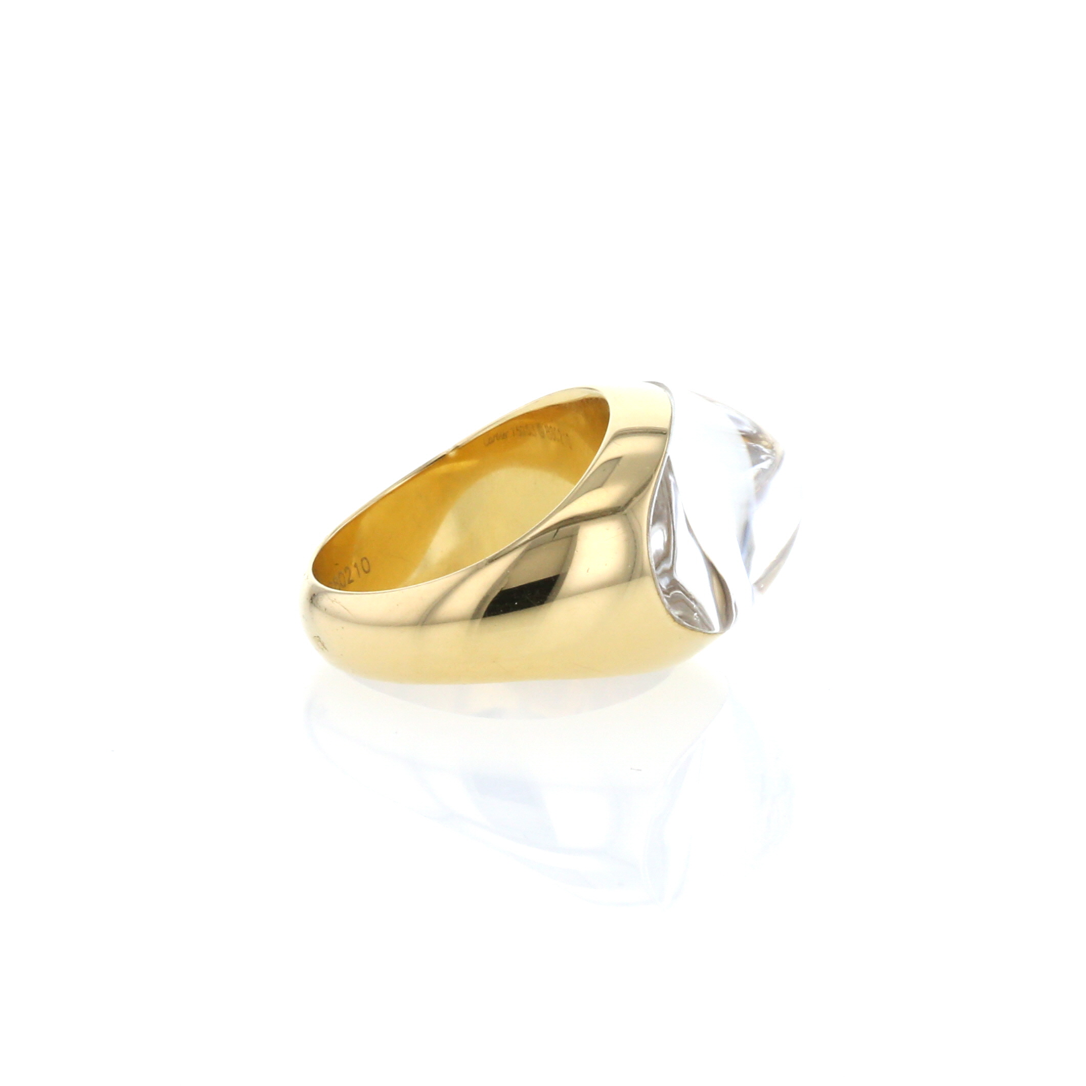 Cartier Myst ring in yellow gold,  rock crystal and diamonds Cartier Myst ring in yellow gold,  rock crystal and diamonds