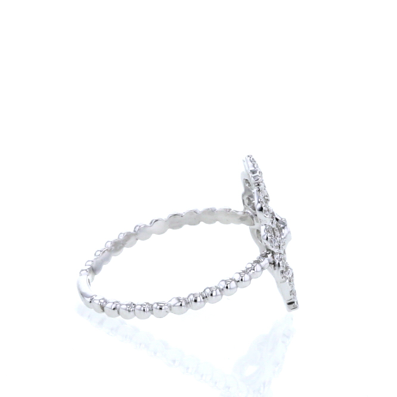 Sortija Messika Eden en oro blanco y diamantes