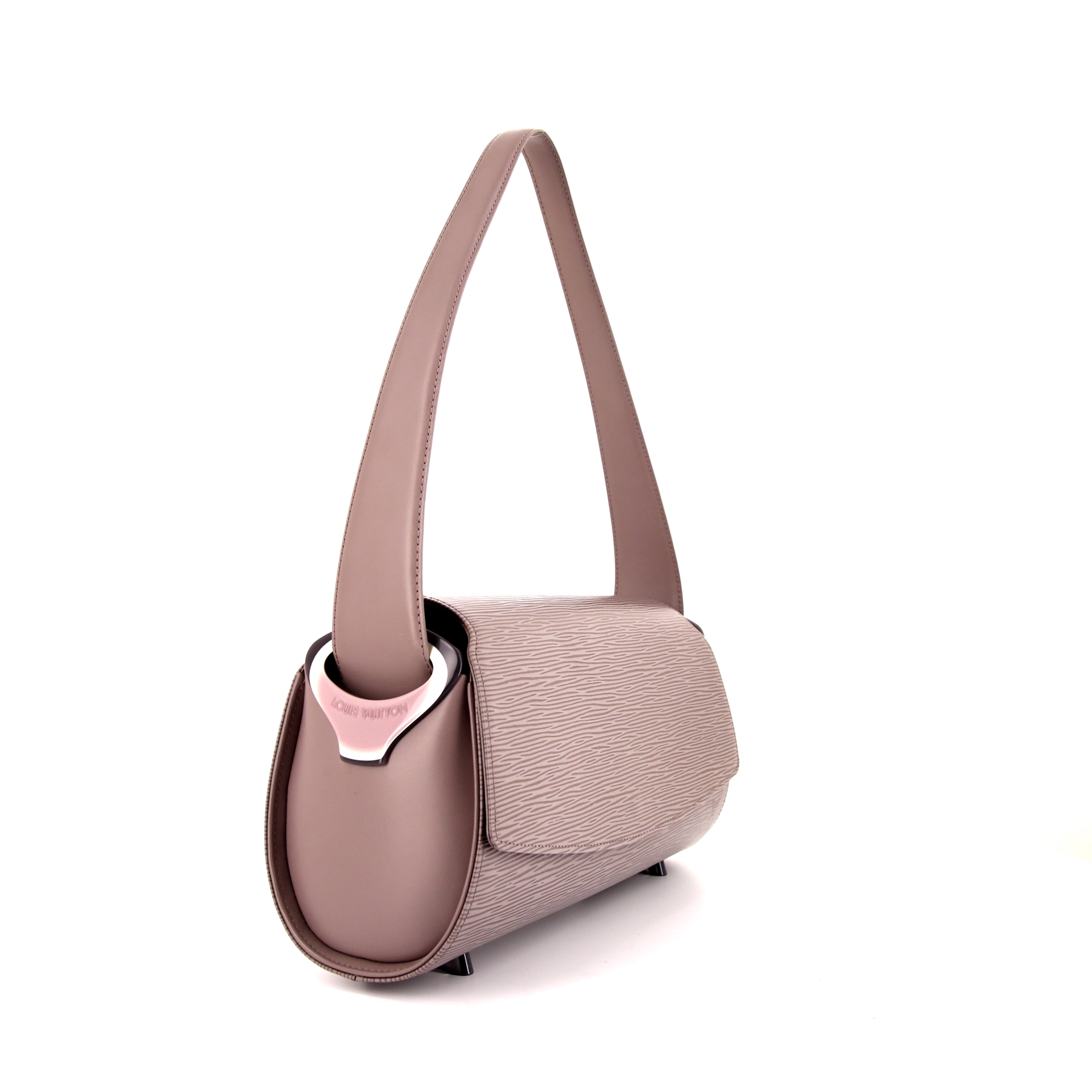 Borsa a spalla Louis Vuitton Nocturne in pelle Epi grigia