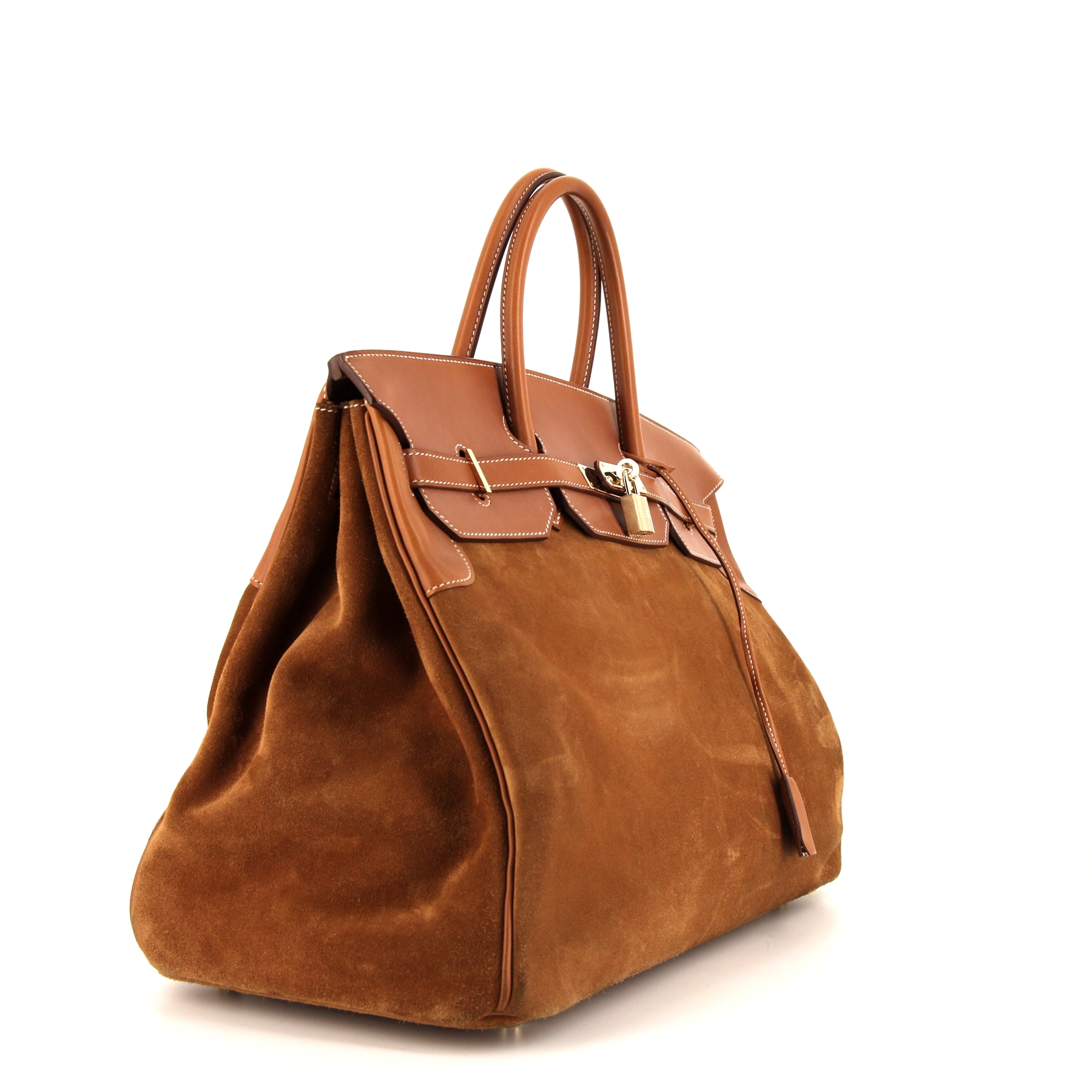 Hermès Birkin Grizzly handbag in gold Barenia leather and gold doblis calfskin