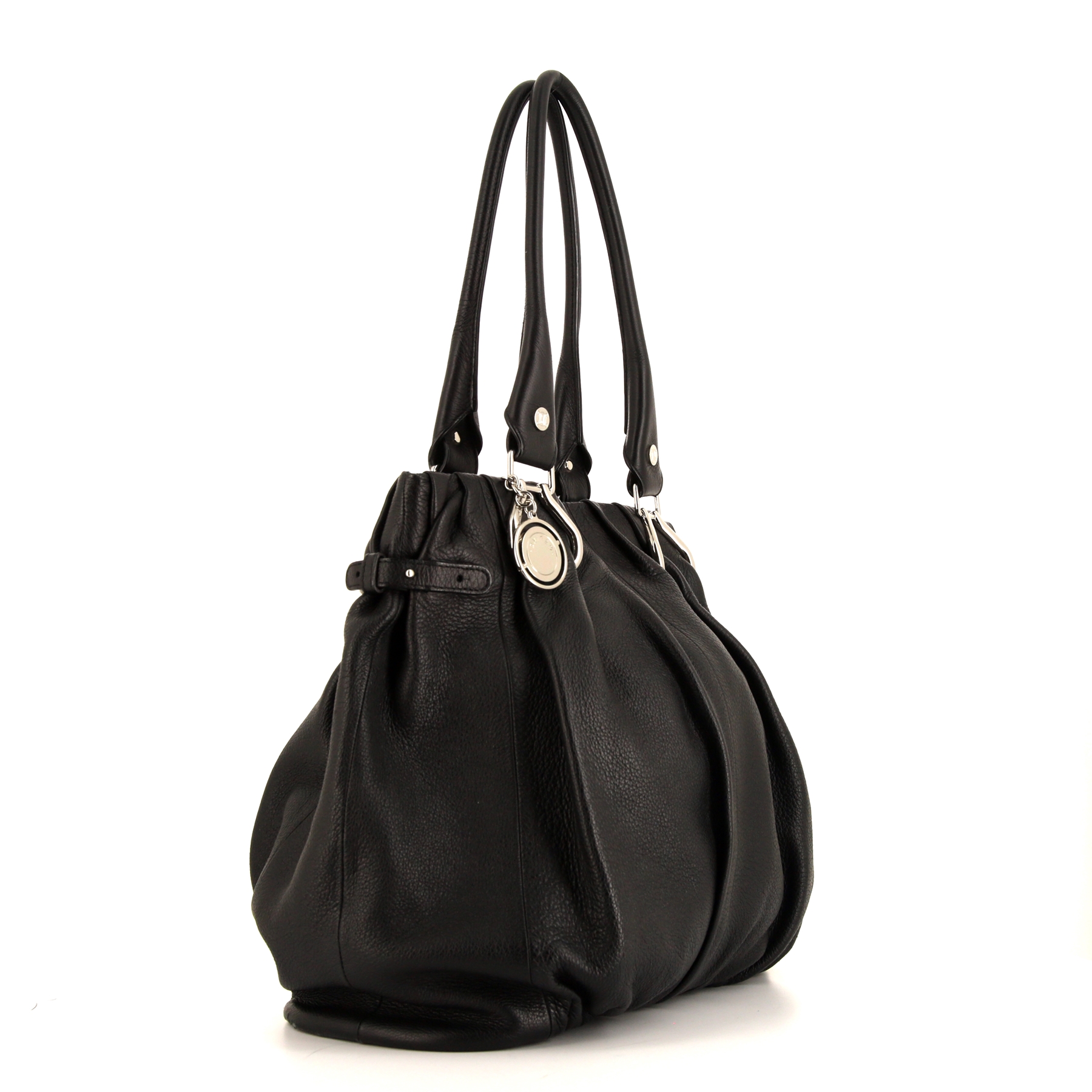 Borsa Celine Vintage in pelle martellata nera