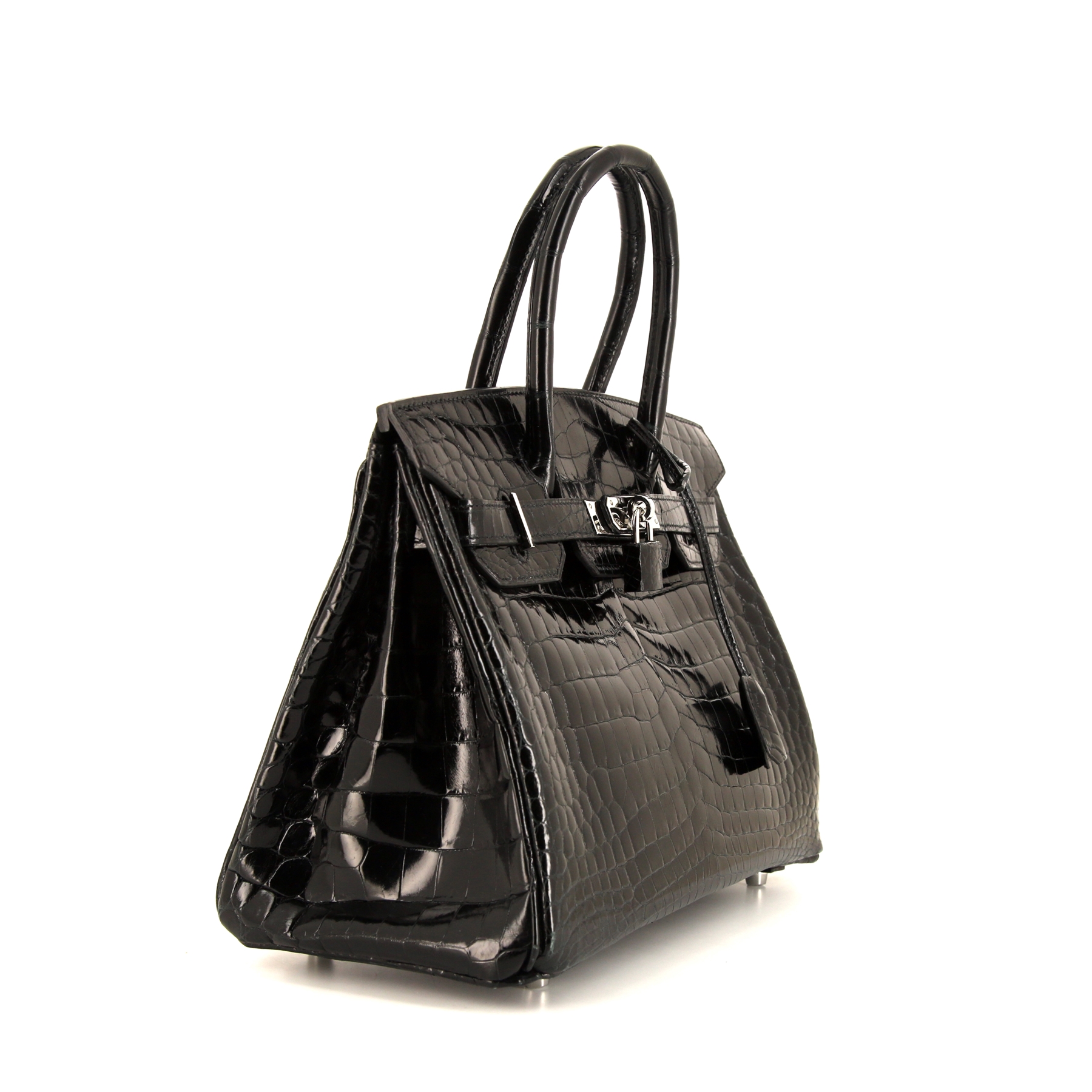 Hermès  Birkin 30 cm handbag  in black niloticus crocodile