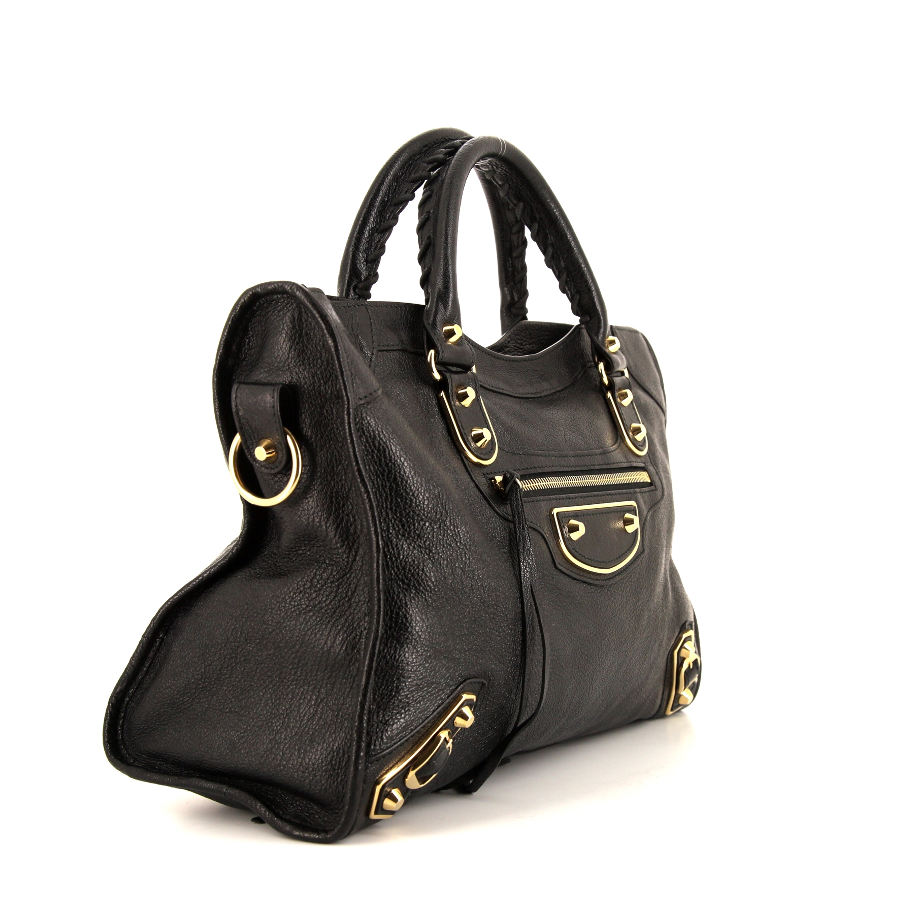 Borsa Balenciaga  Metallic Edge in pelle nera