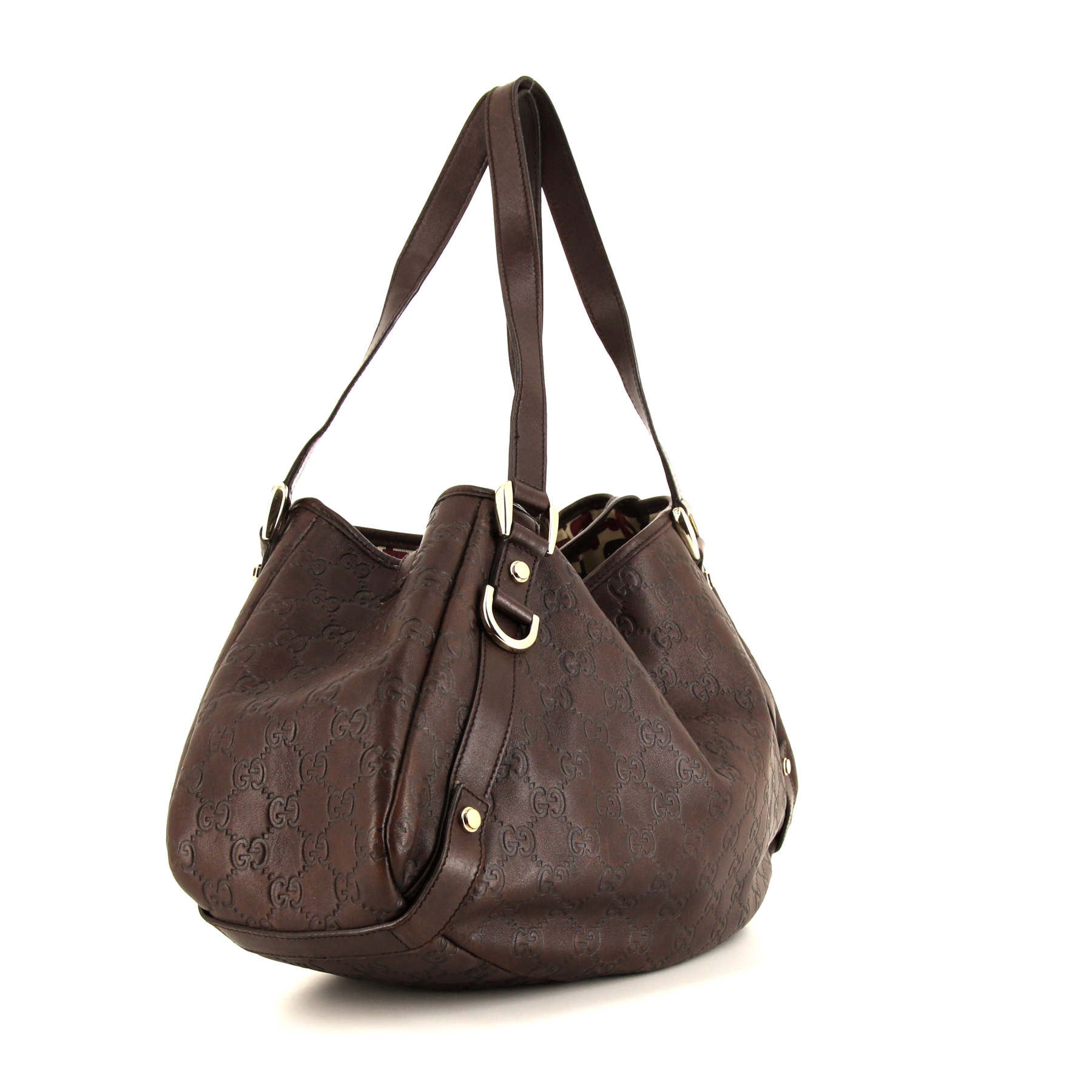 Gucci Abbey shopping bag in brown monogram canvas and brown leather