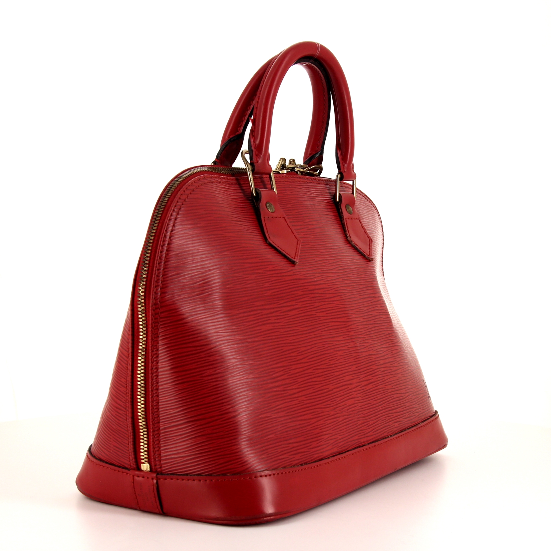 Louis Vuitton  Alma small model  handbag  in red epi leather