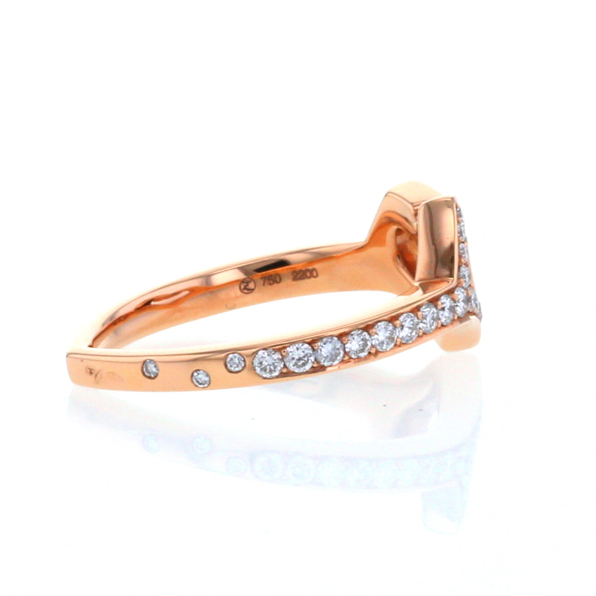 Bague Lorenz Bäumer en or rose et diamants