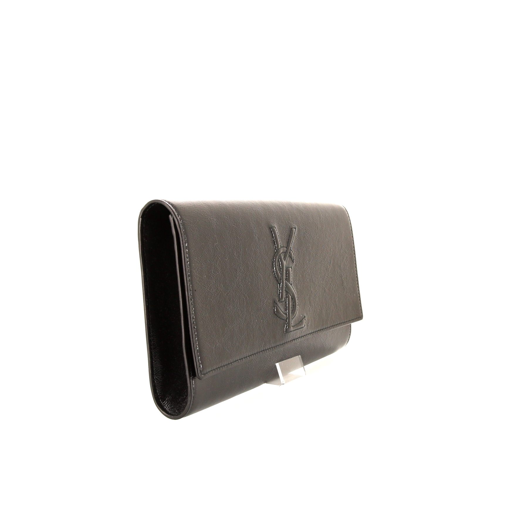 Saint Laurent Belle de Jour pouch in black patent leather