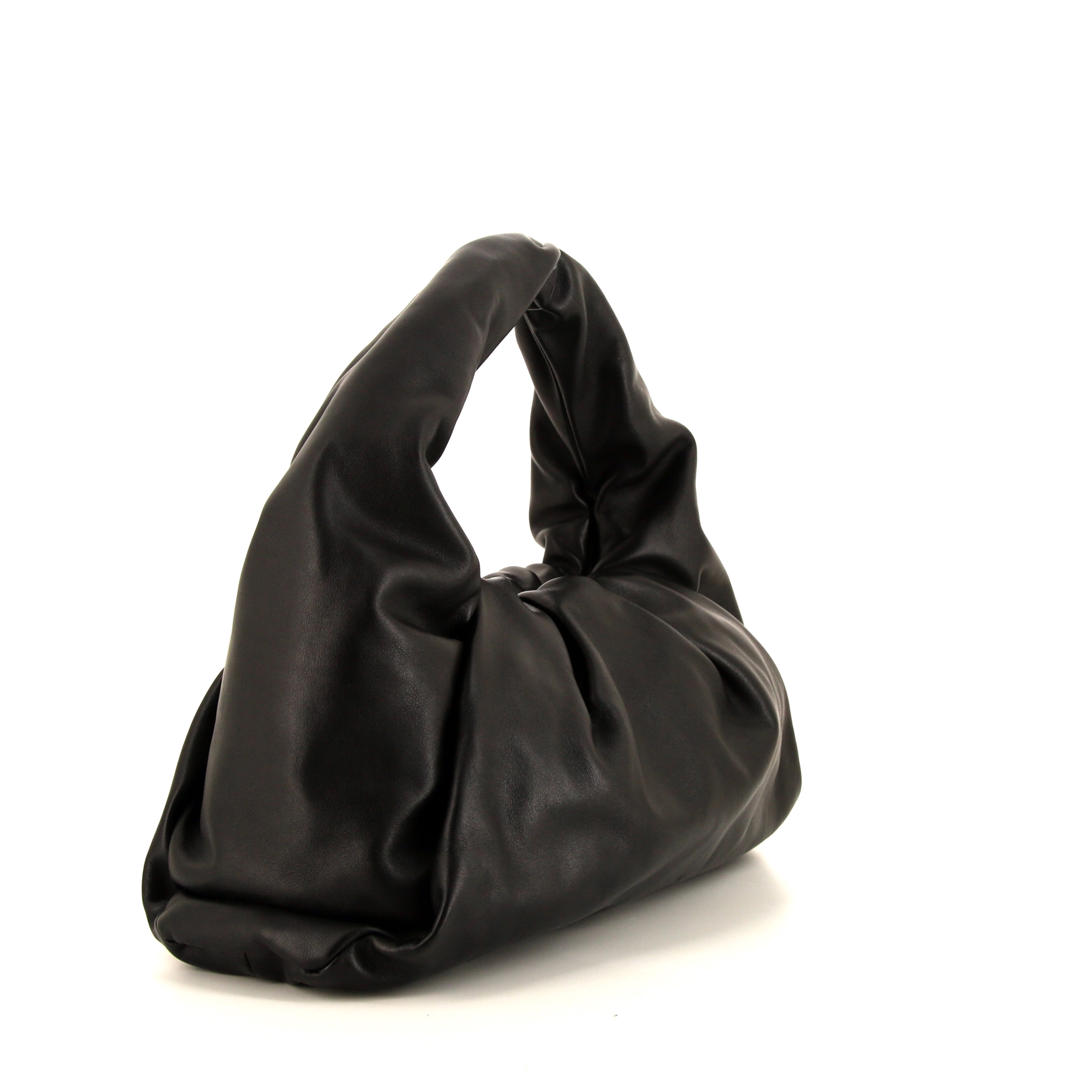 Bottega Veneta The Shoulder Pouch handbag in black leather