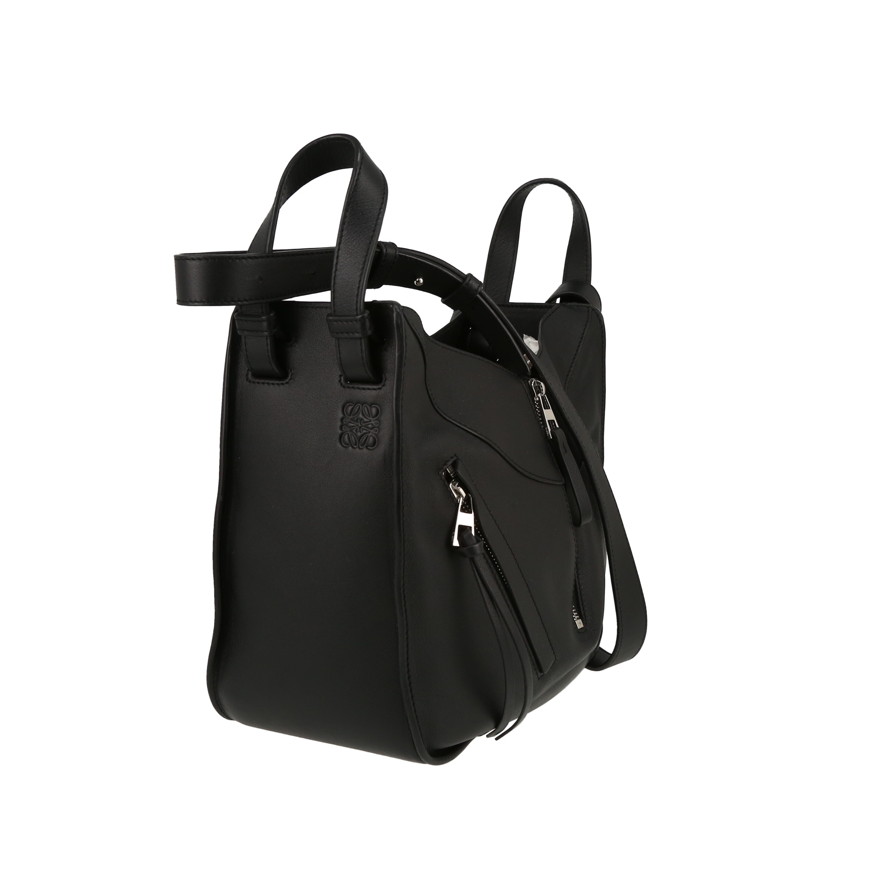 Borsa a tracolla Loewe  Hammock modello piccolo  in pelle nera