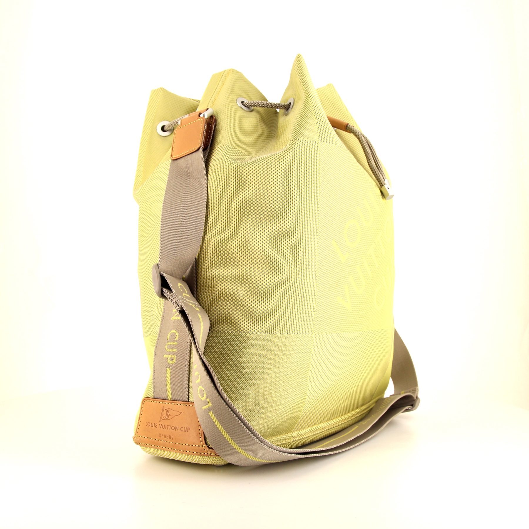 Bolso bandolera Louis Vuitton Limited Edition America's Cup en lona monogram amarilla