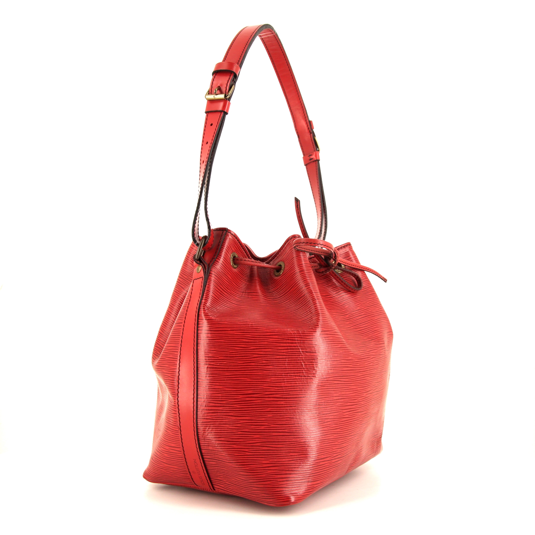Bolso Cabás Louis Vuitton petit Noé en cuero Epi rojo