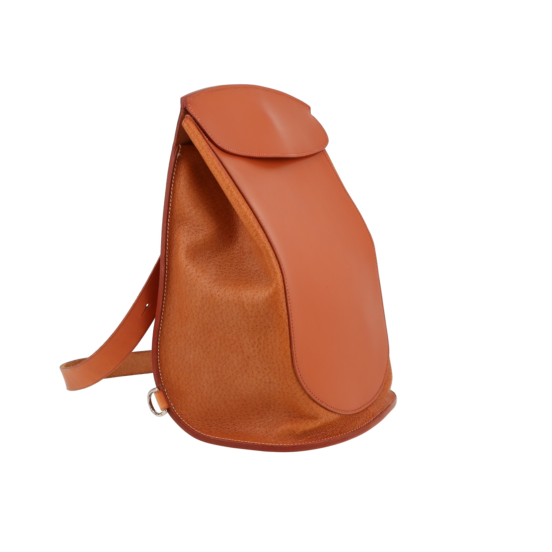 Sac porté épaule en cuir de Pecari gold