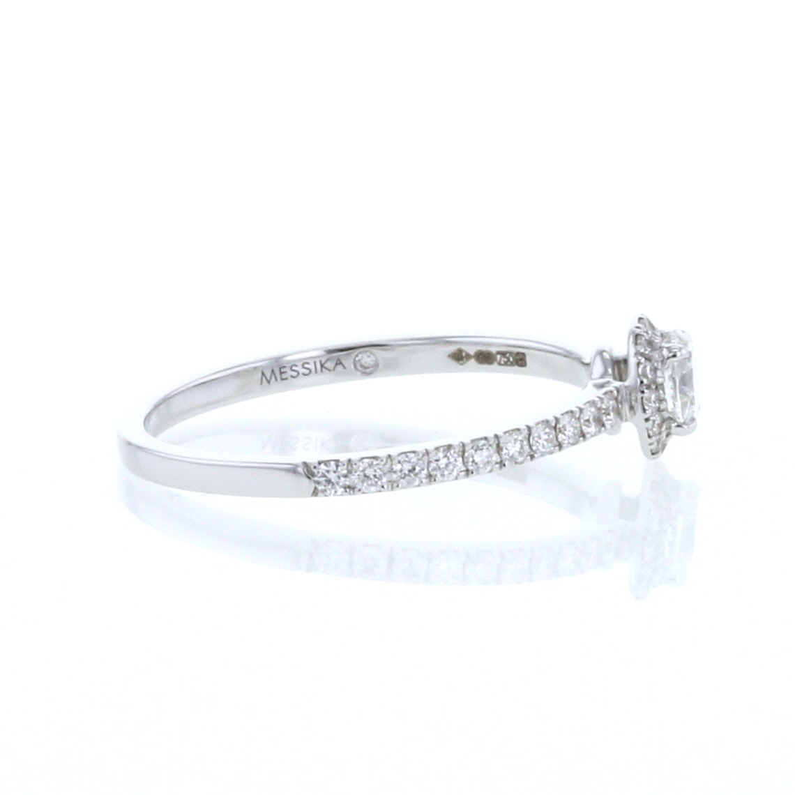 Joy Solitaire Ring In White Gold And Diamonds
