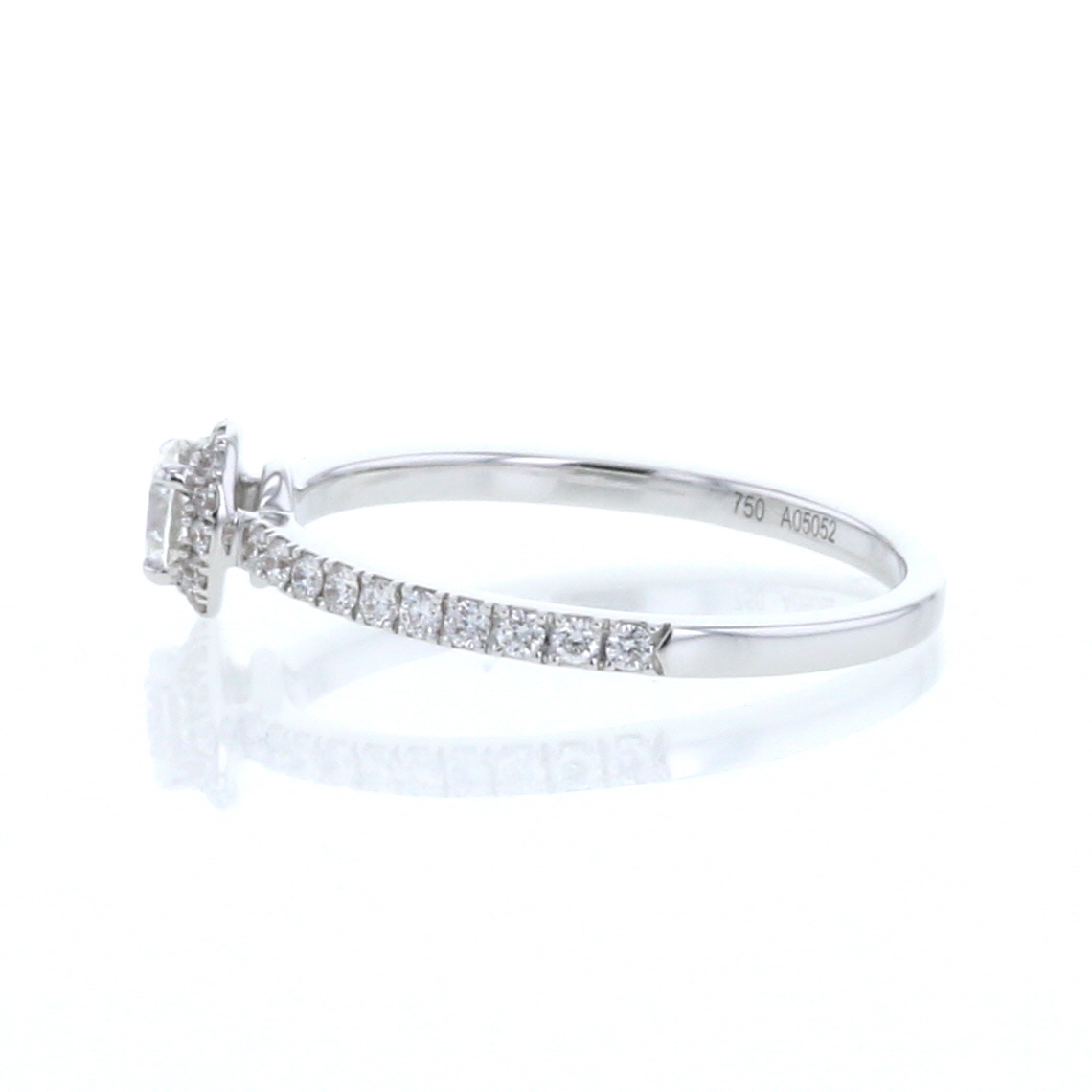 Joy Solitaire Ring In White Gold And Diamonds