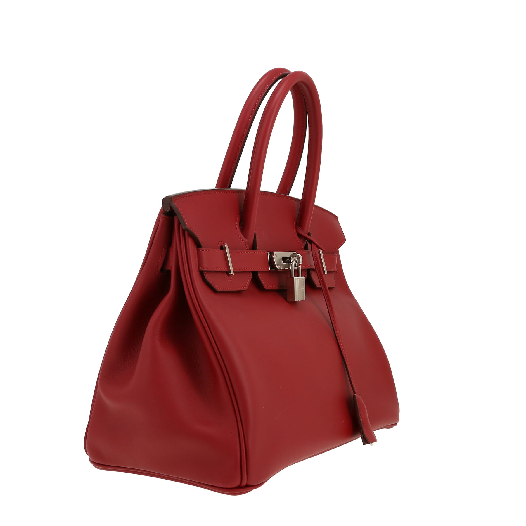 Borsa Hermès  Birkin 30 cm in pelle Jonathan rosso H