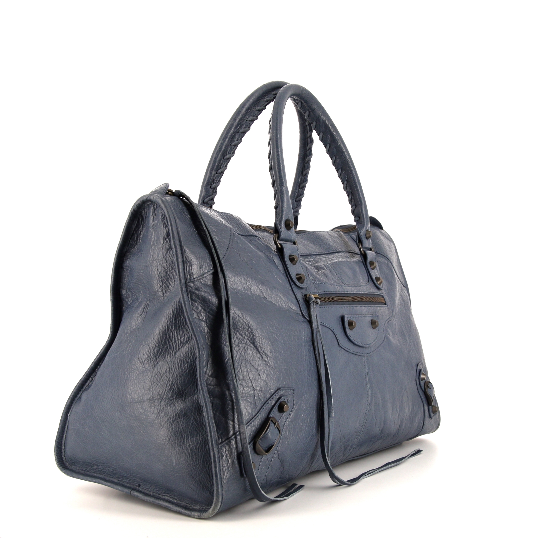 Borsa Balenciaga Work in pelle blu