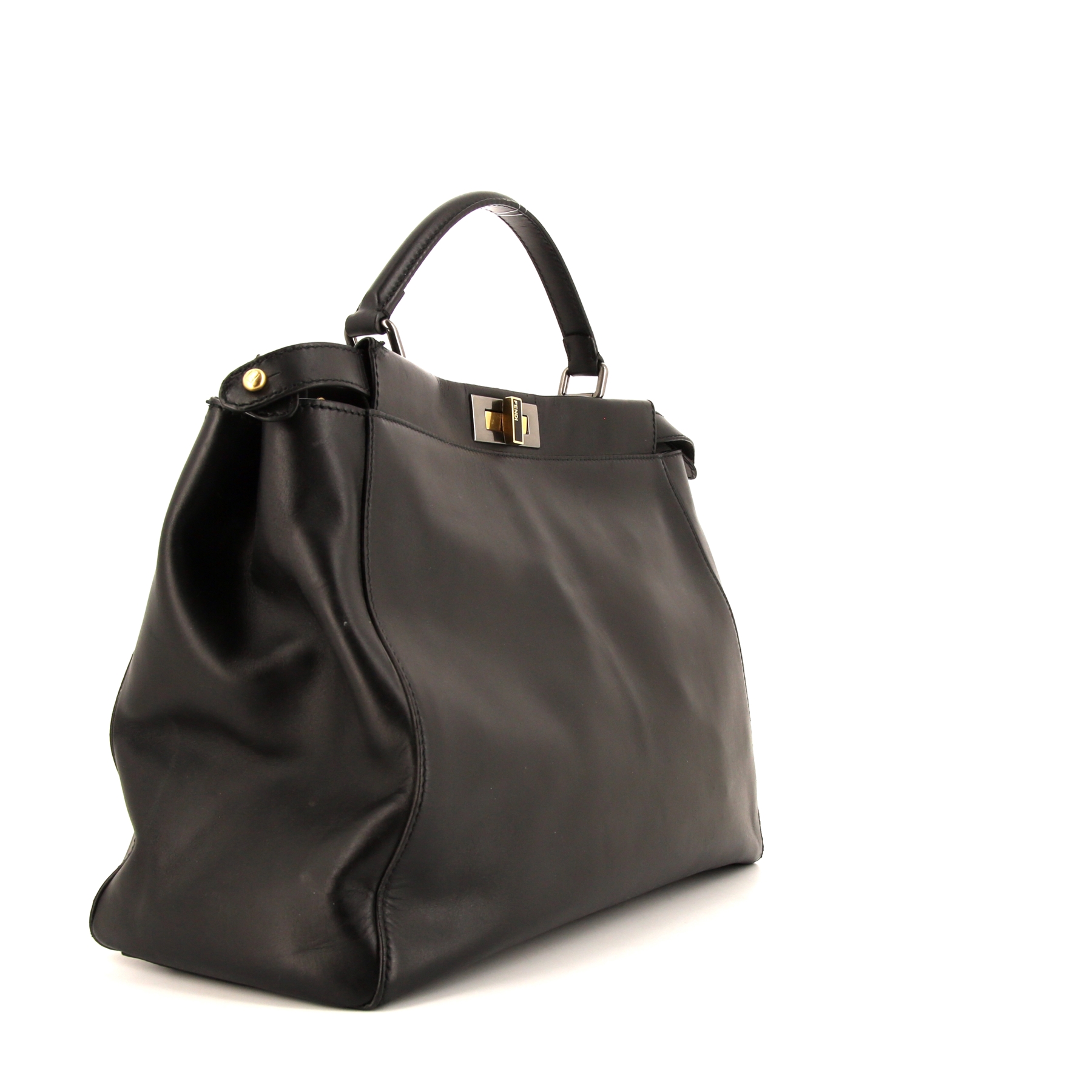 Sac à main Fendi  Peekaboo grand modèle  en cuir noir
