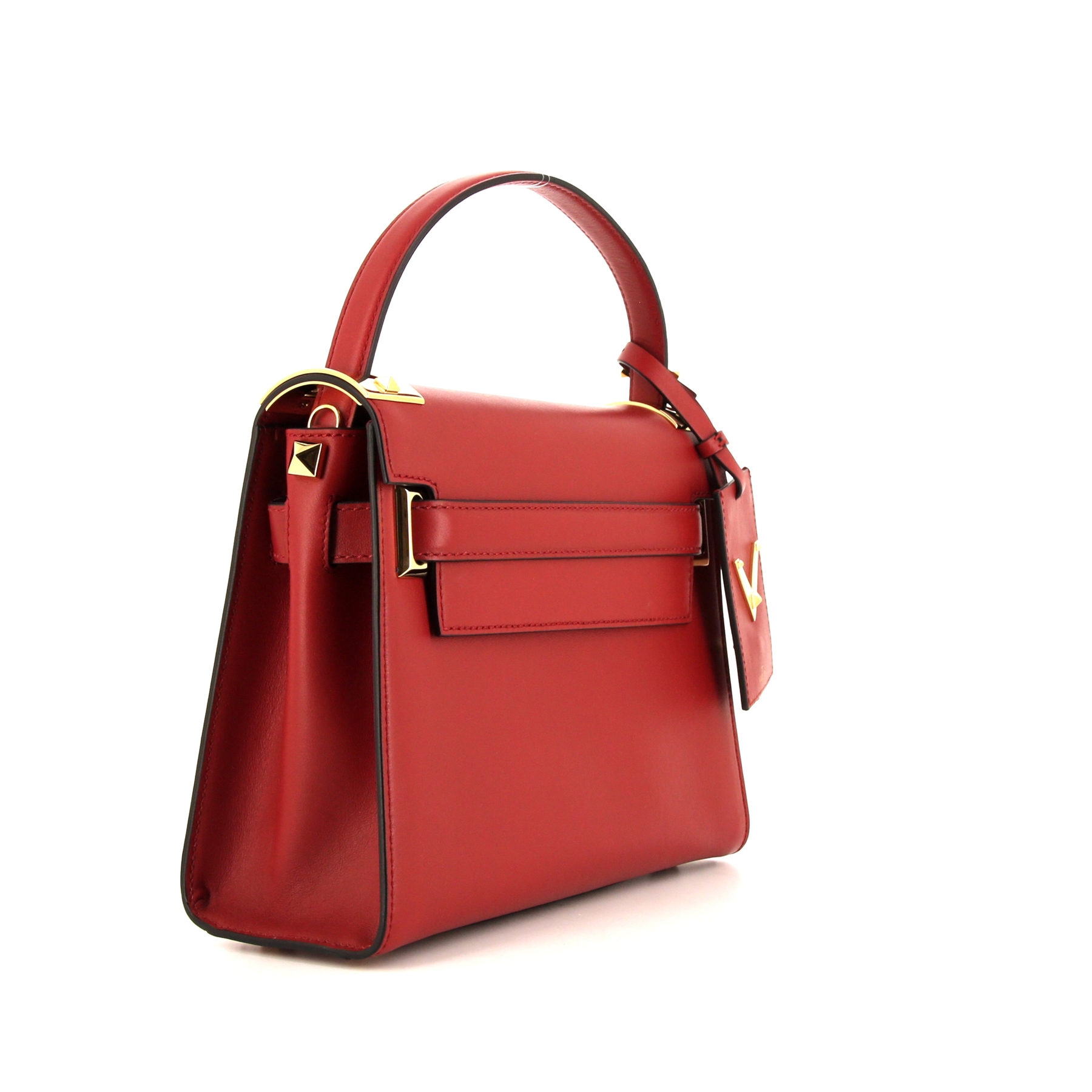 Valentino Garavani My Rockstud handbag in red leather