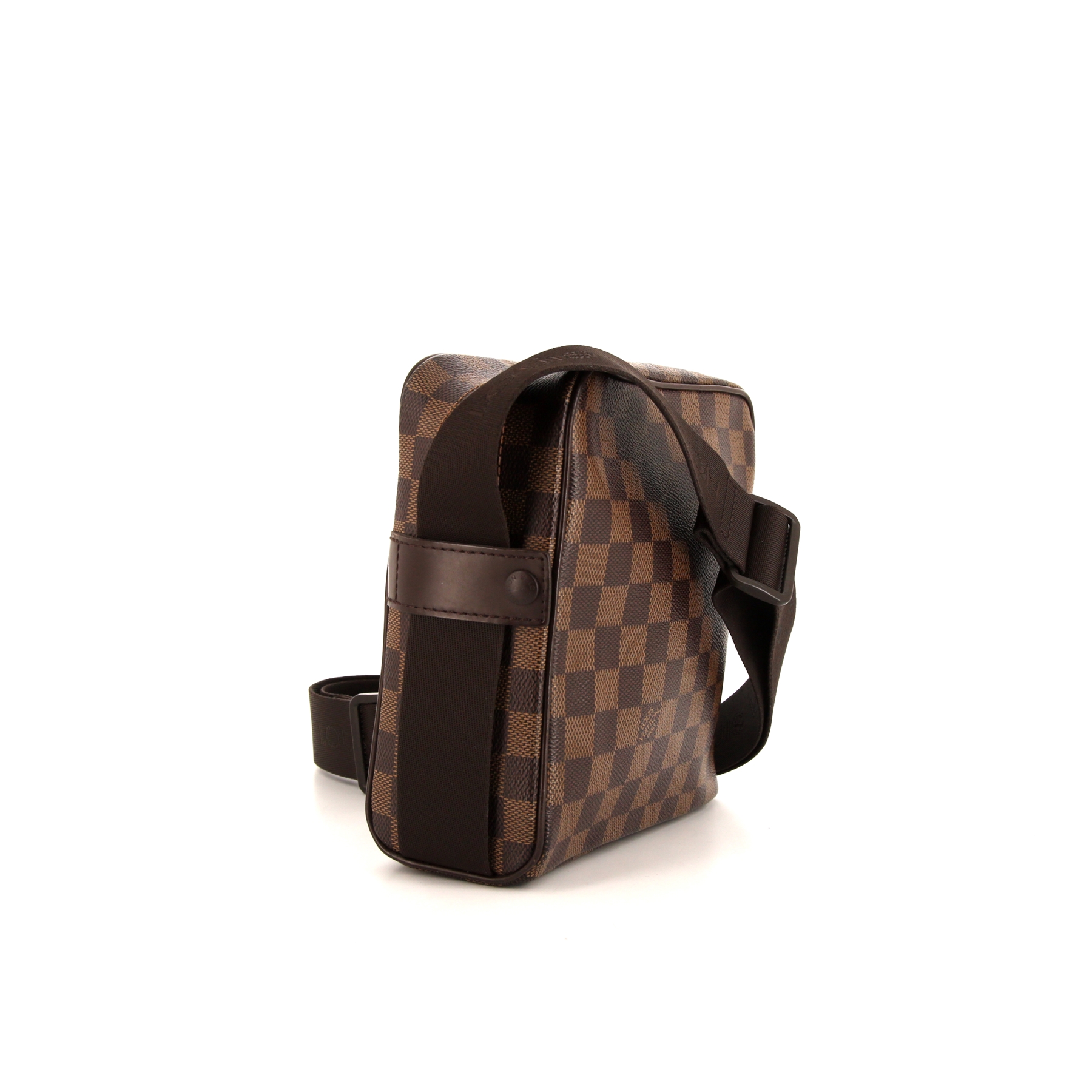 Louis Vuitton Olav shoulder bag in ebene damier canvas and brown