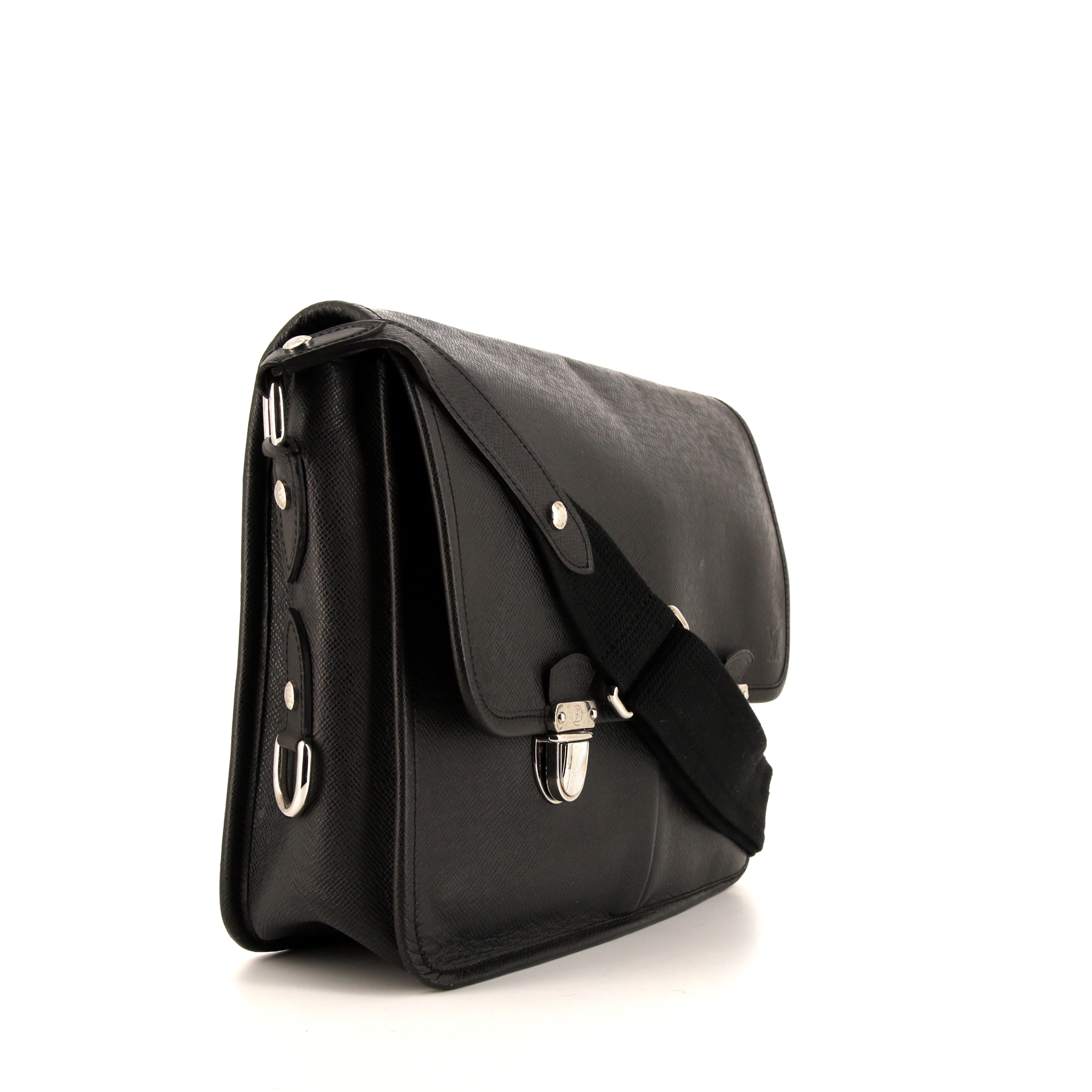 Sac bandoulière Louis Vuitton Alexei en cuir taiga noir