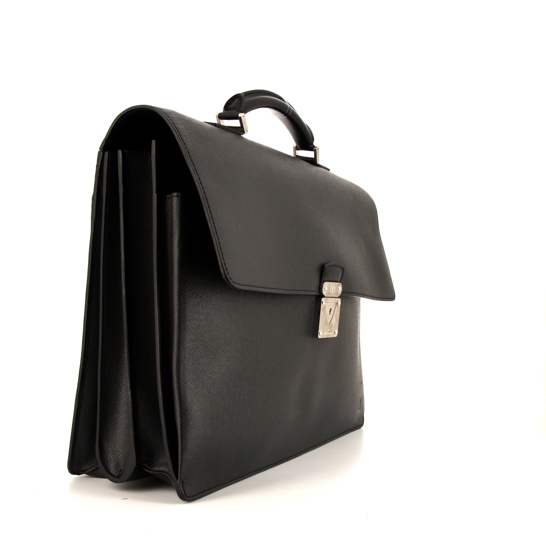 Borsa portadocumenti Louis Vuitton Robusto in pelle taiga nera