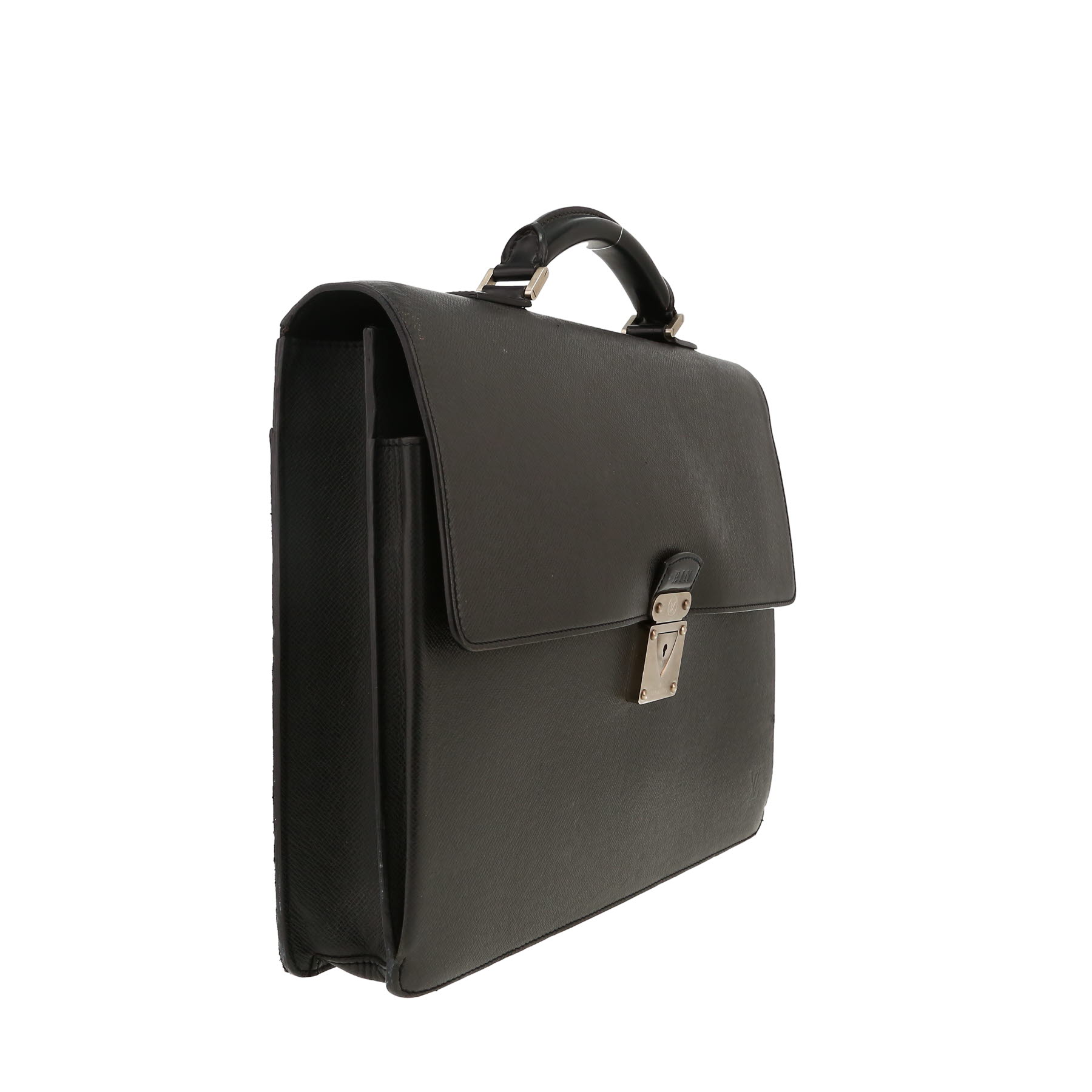 Borsa portadocumenti Louis Vuitton Robusto in pelle taiga grigio Ardoise