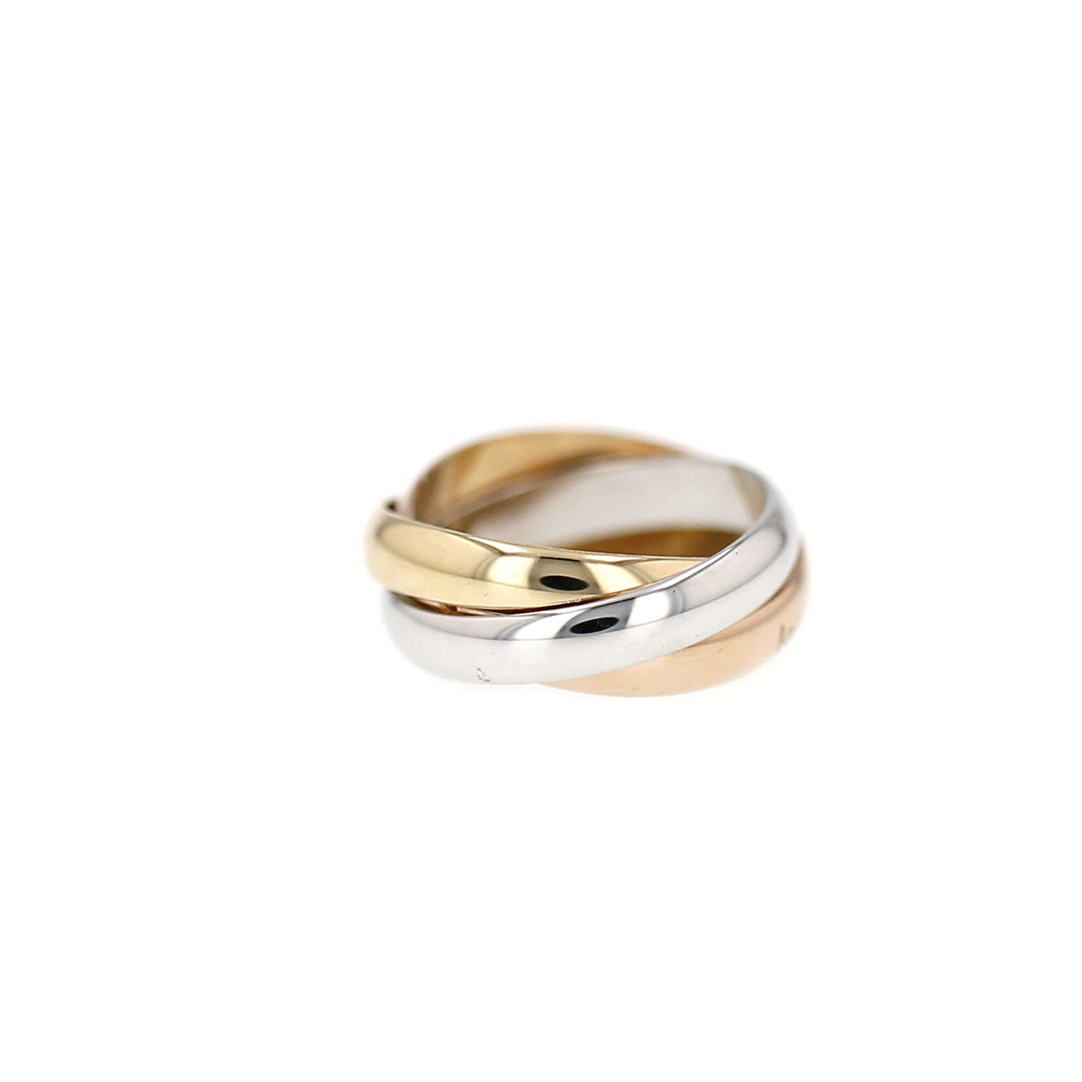 Cartier Trinity "les Must de Cartier" medium model ring in 3 golds, size 51