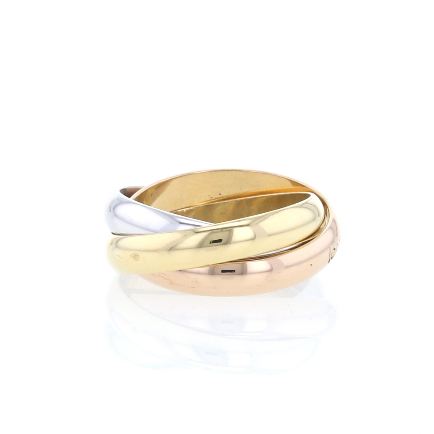Bague Cartier Trinity "les Must de Cartier" moyen modèle en 3 ors