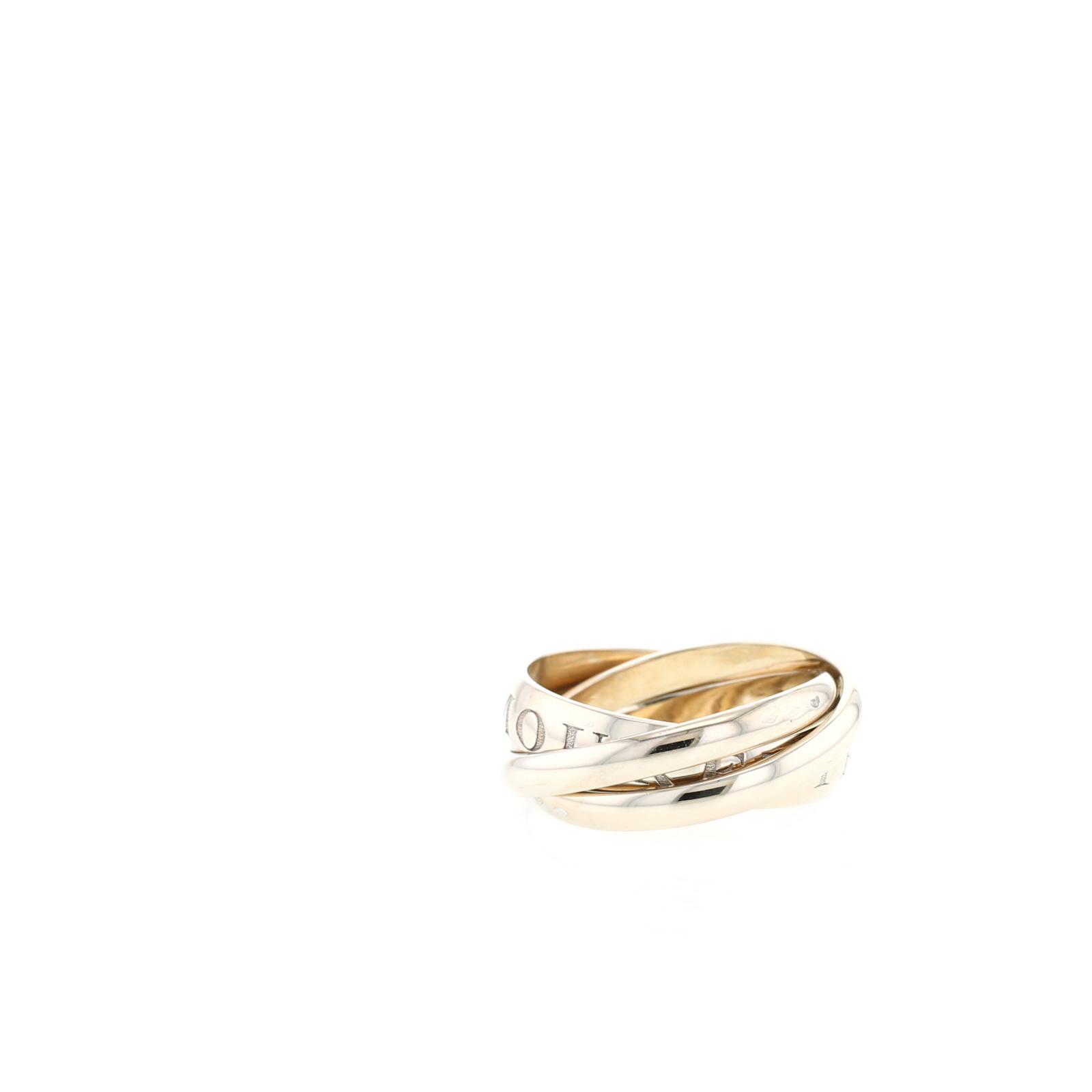 Bague Cartier Or, Amour et Trinity en or blanc non rhodié, taille 51