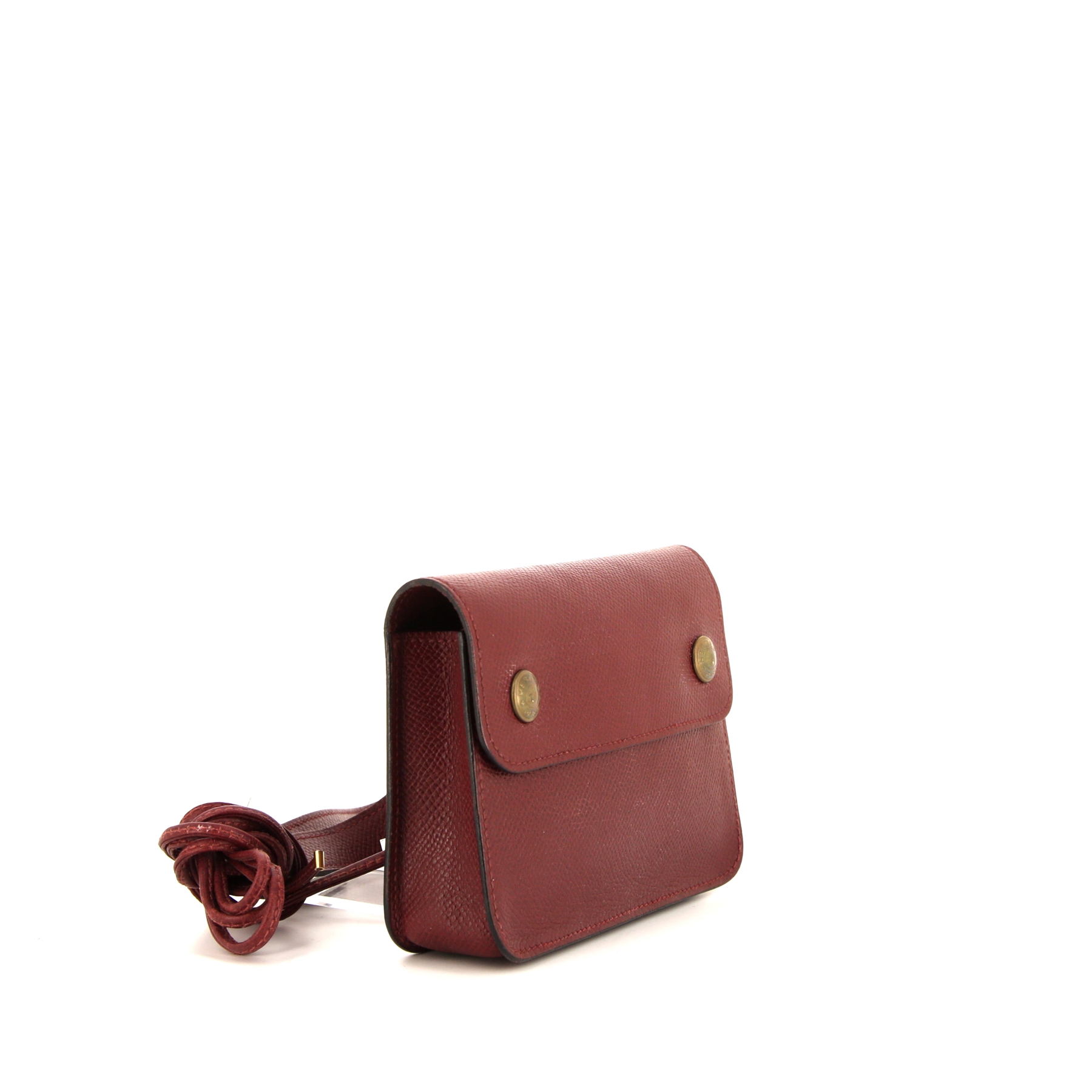 Pochette-ceinture Hermès Floride en cuir Courchevel bordeaux