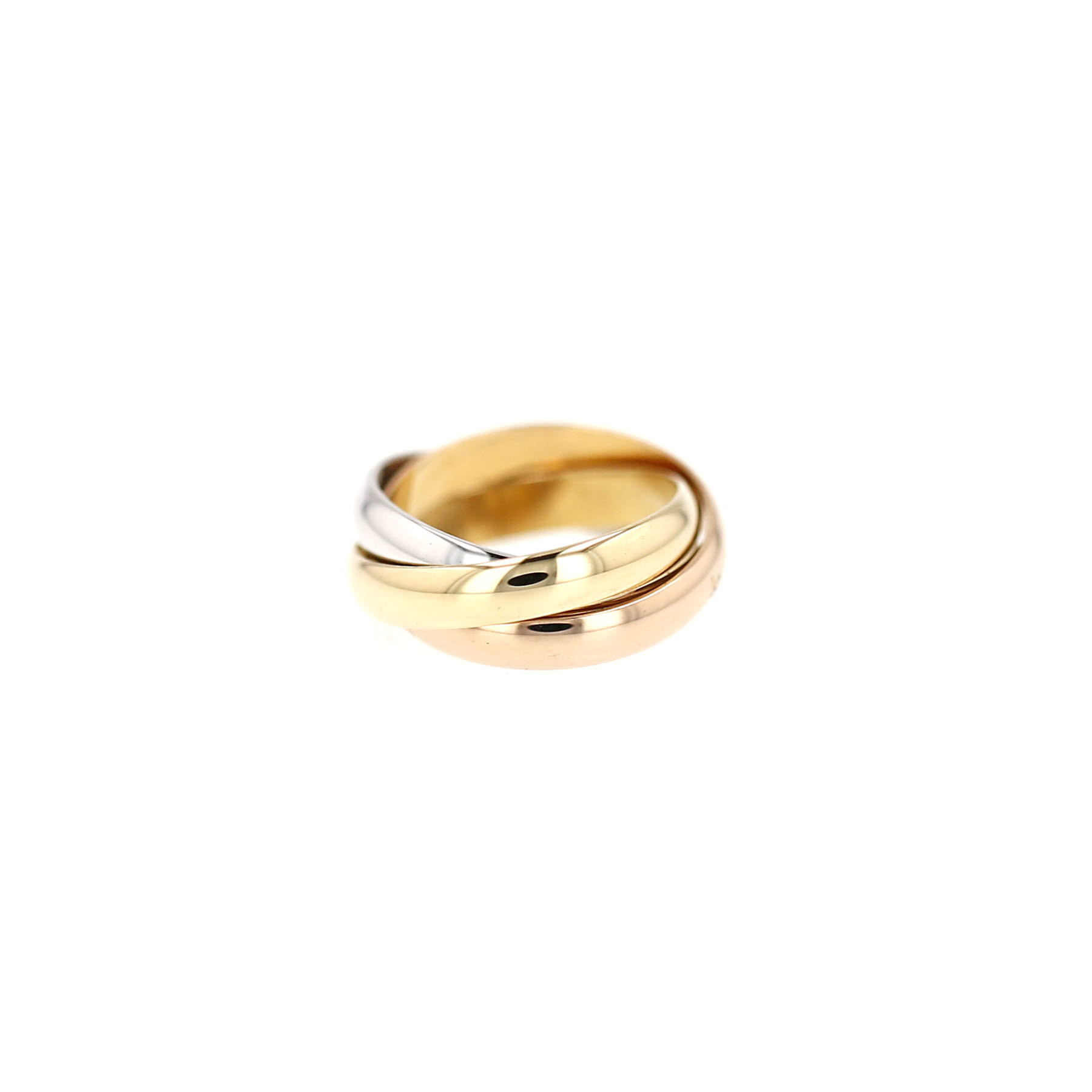 Bague Cartier Trinity "les Must de Cartier" moyen modèle en 3 ors, taille 50